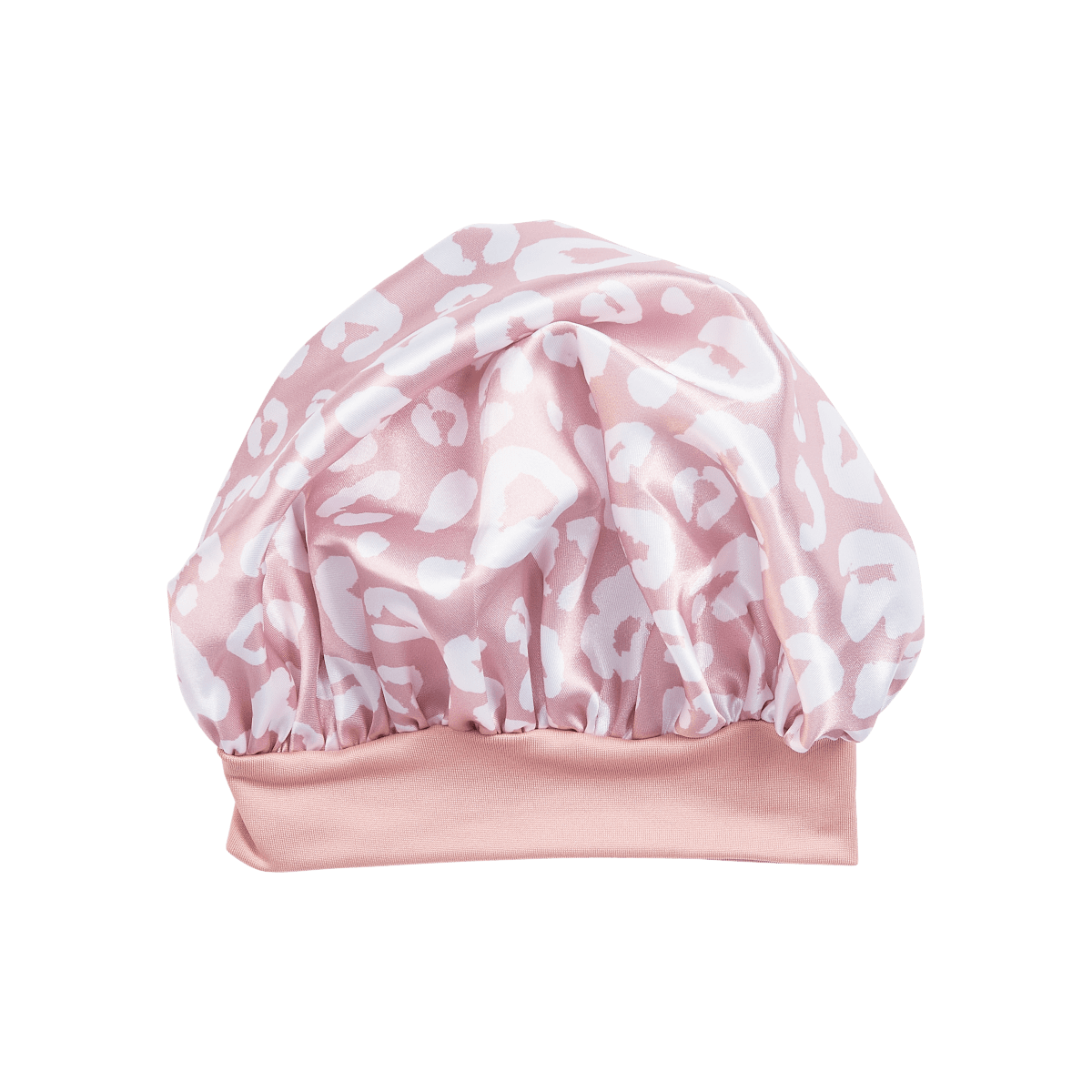 KISS Colors & Care Baby Satin Premium Bonnet, 0-12 Months - Pink Leopard