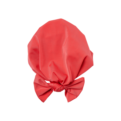 KISS Colors &amp; Care Soft &amp; Silky Pre-Tied Top Knot Bow Turban Wrap for Toddlers - Coral Pink