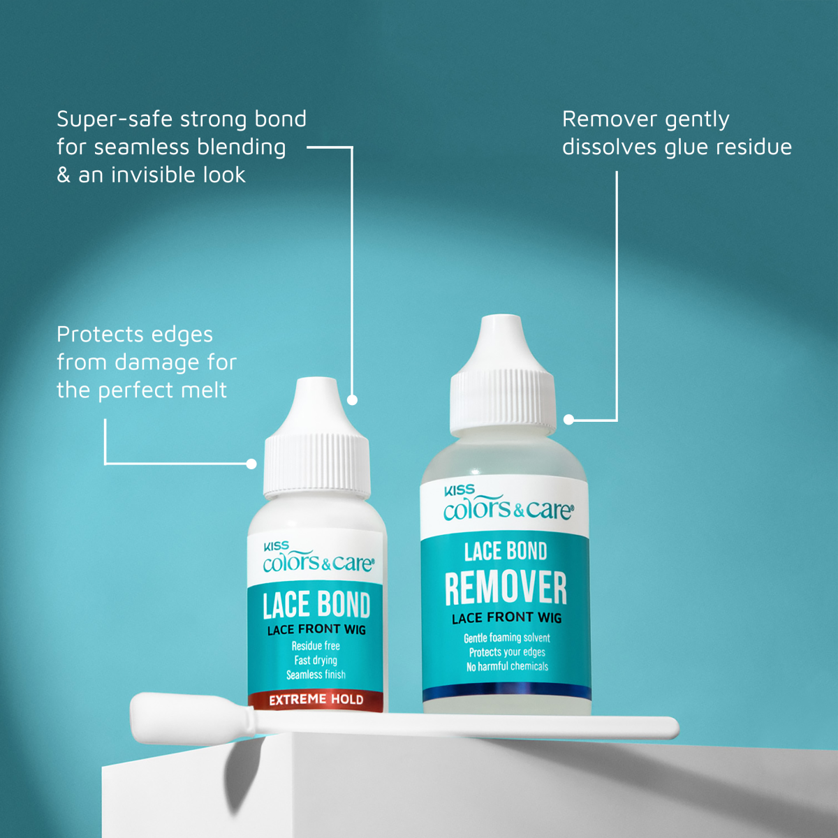 KISS Colors & Care Lace Bond Glue and Remover Kit