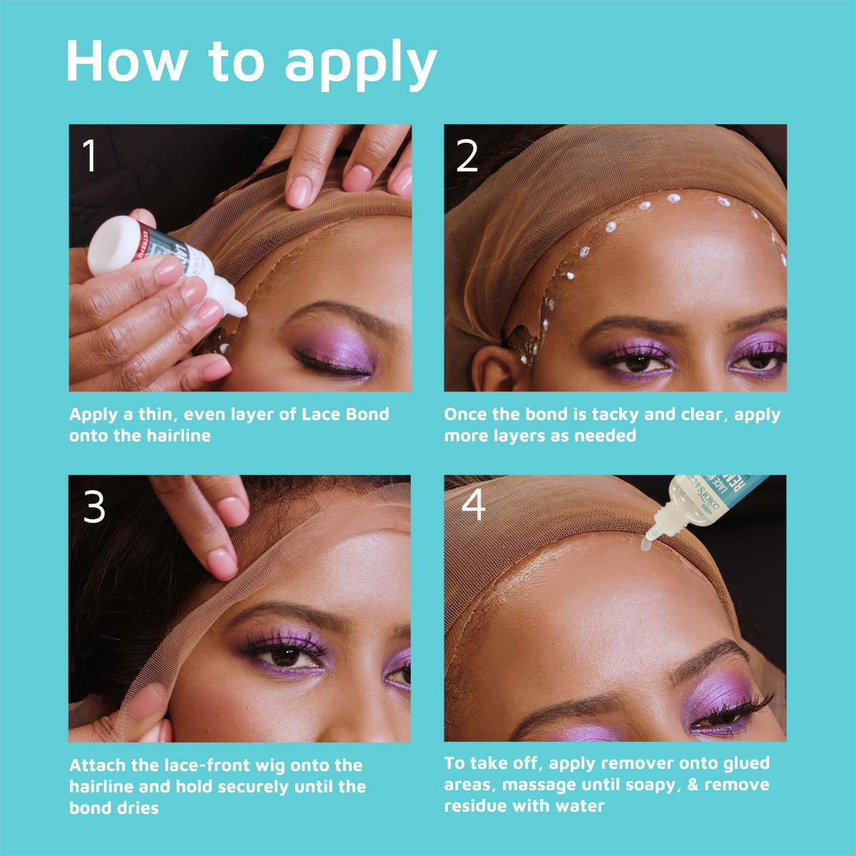 KISS Colors & Care Lace Bond Glue and Remover Kit