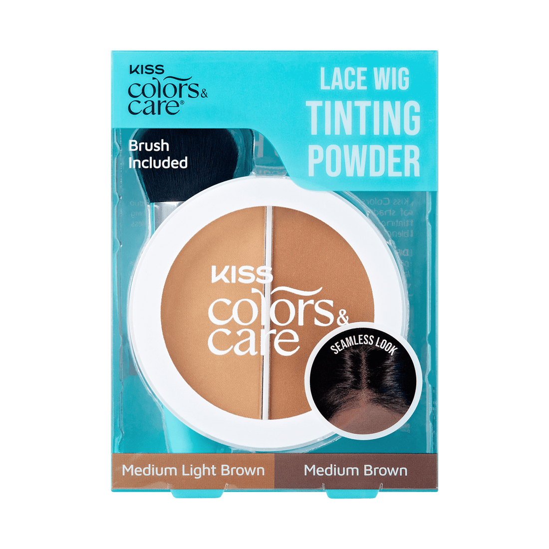 KISS Colors &amp; Care Lace Wig Tinting Powder, 0.28 oz – Light Duo
