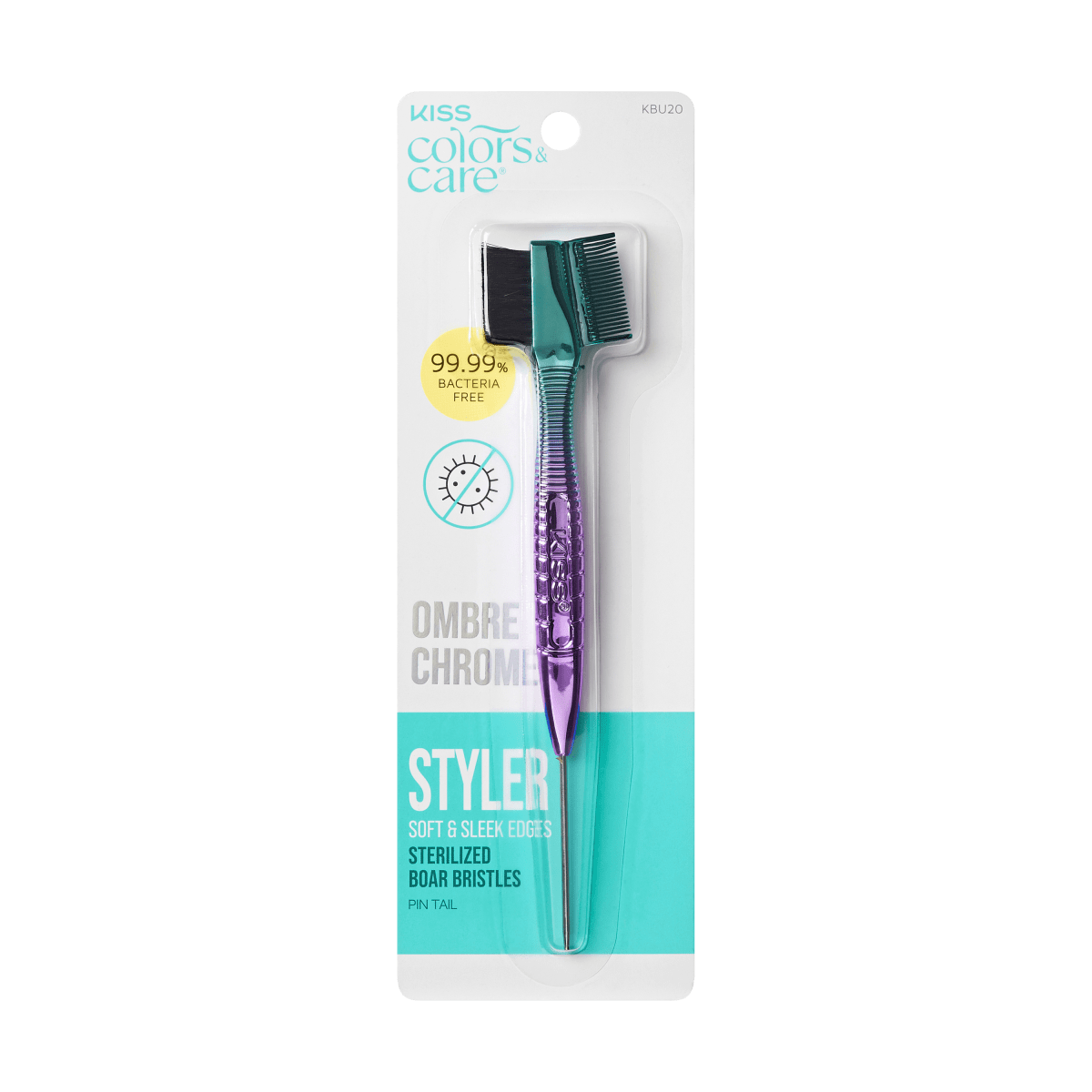 KISS Colors & Care Ombre Chrome 3-in-1 Edge Brush – KISS USA