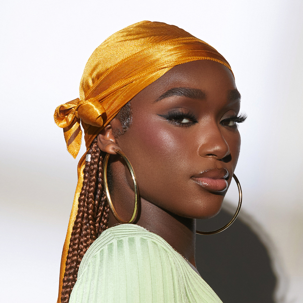 Power Wave Satin Durag Gold