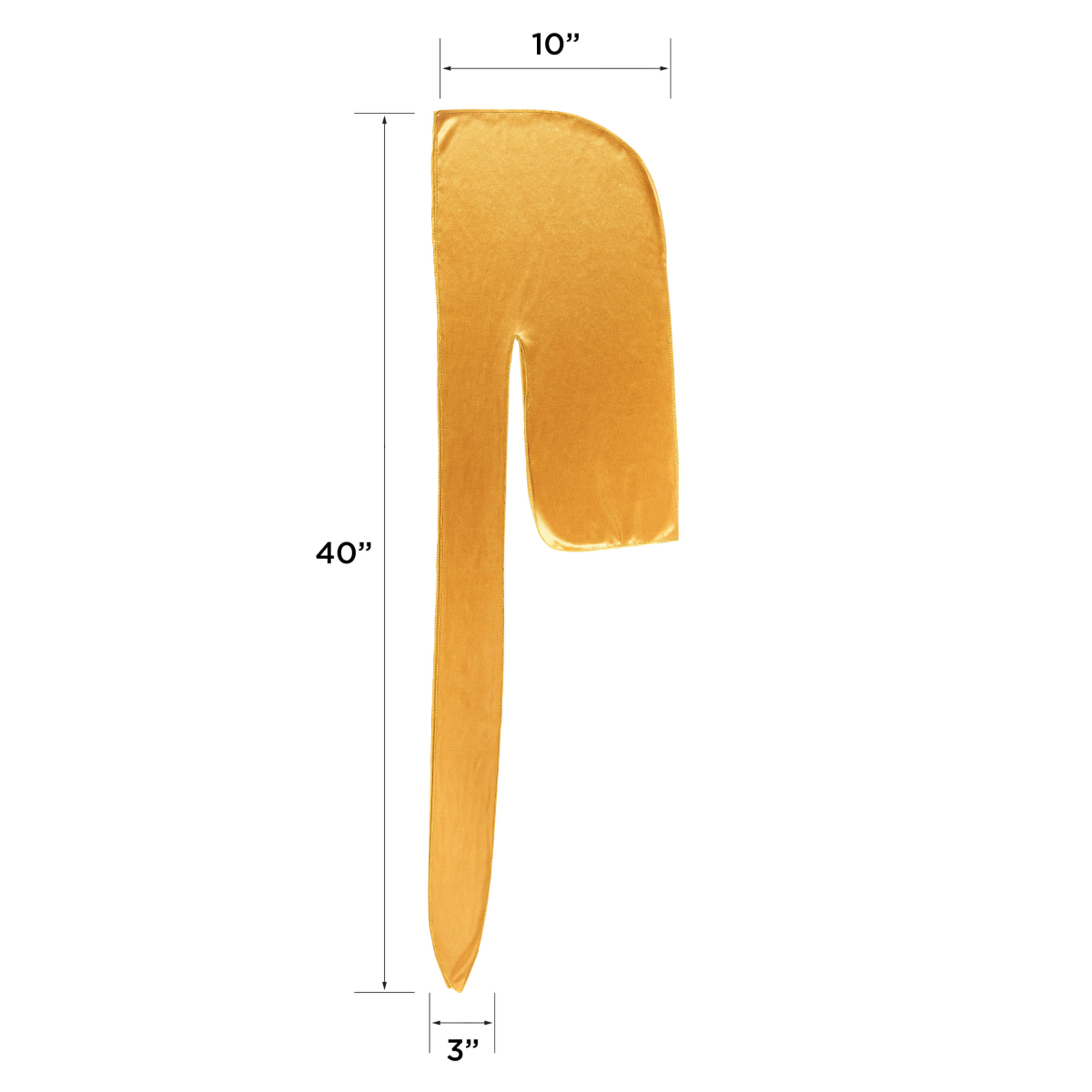 Power Wave Satin Durag Gold