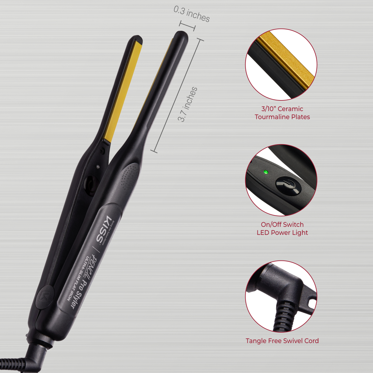 KISS PENCIL Pro Styler Ultra-Slim Flat Iron