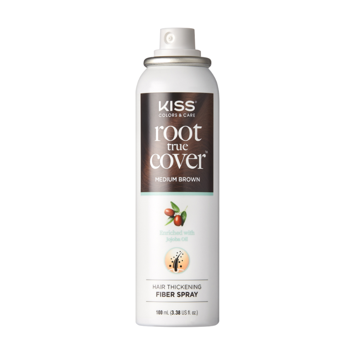 KISS Colors & Care True Cover Root Touch-Up Spray - Medium Brown