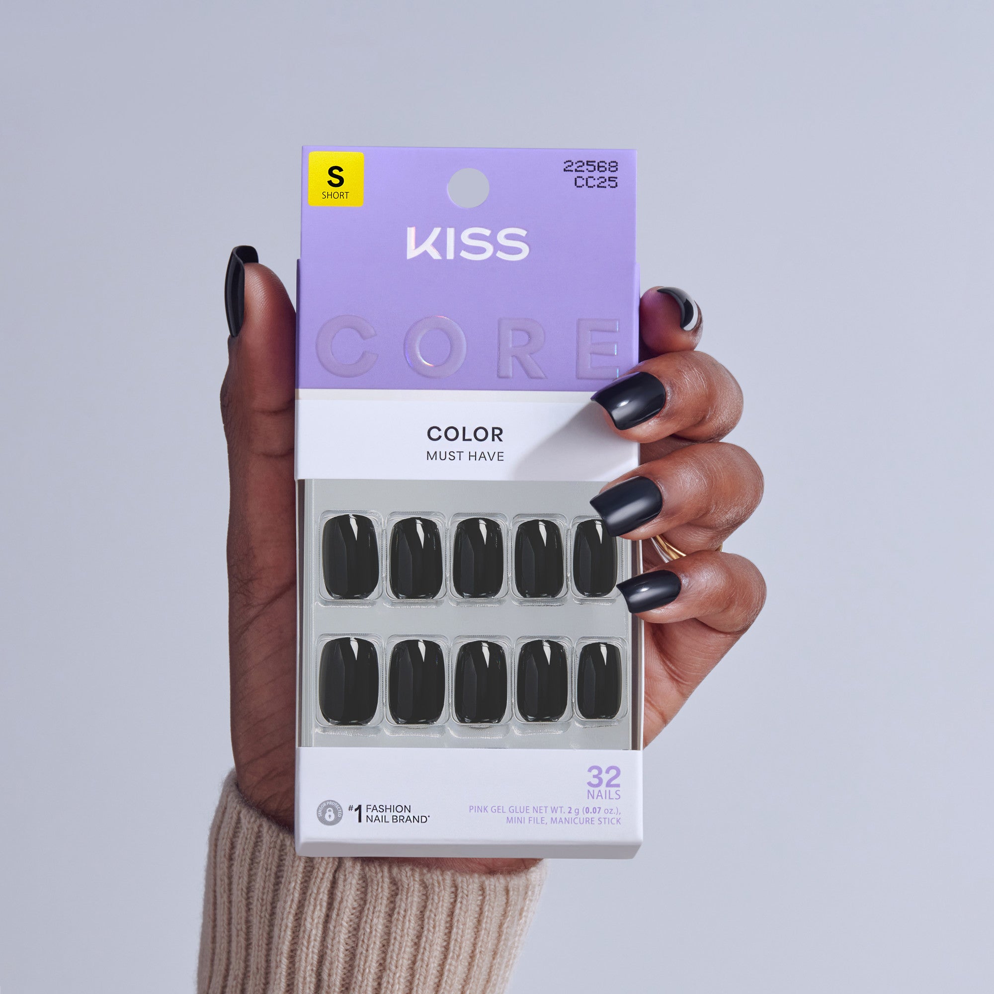 KISS CORE Color Press On Glue Nails - Photogenic