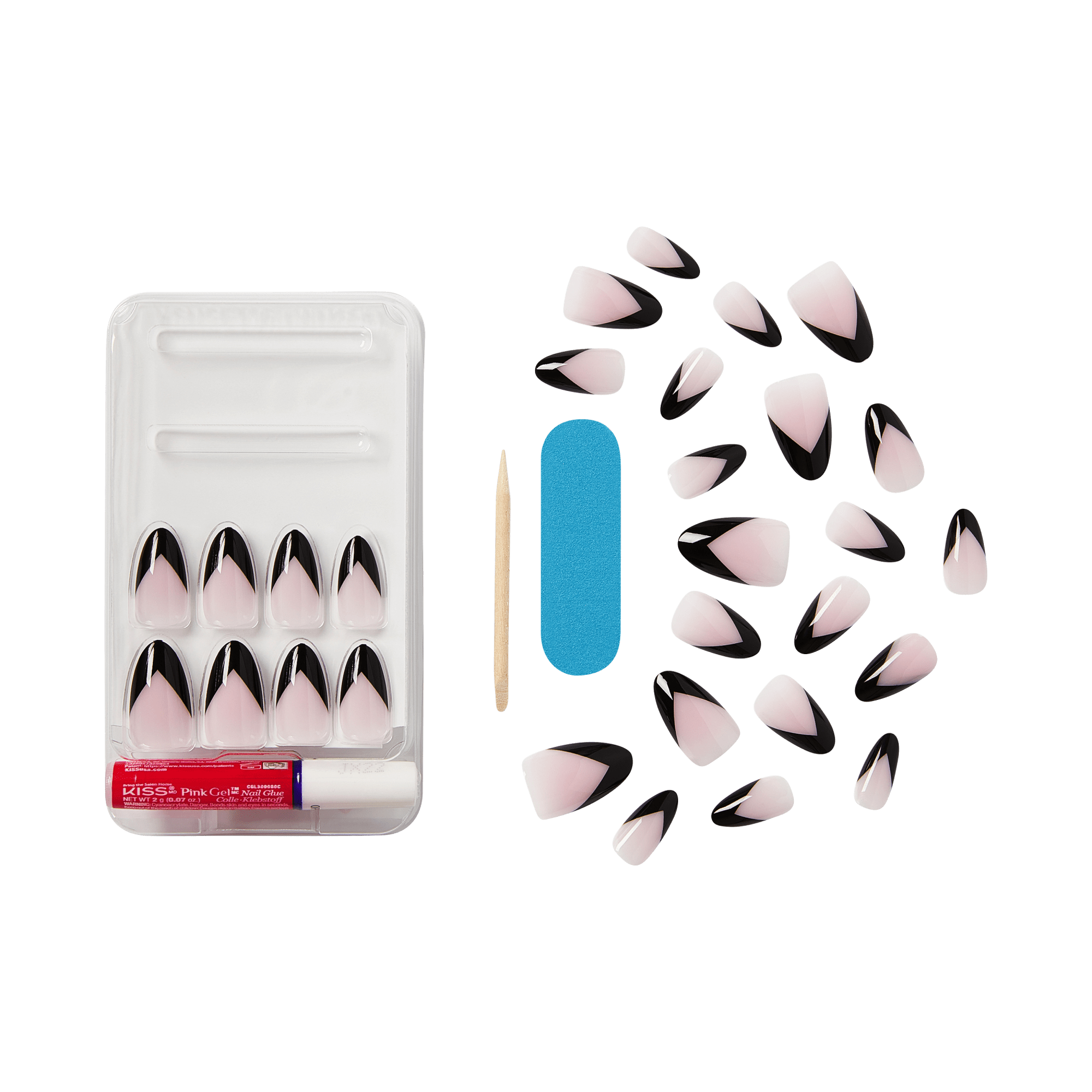 KISS Voguish Fantasy Press On Glue Nails - Stronger