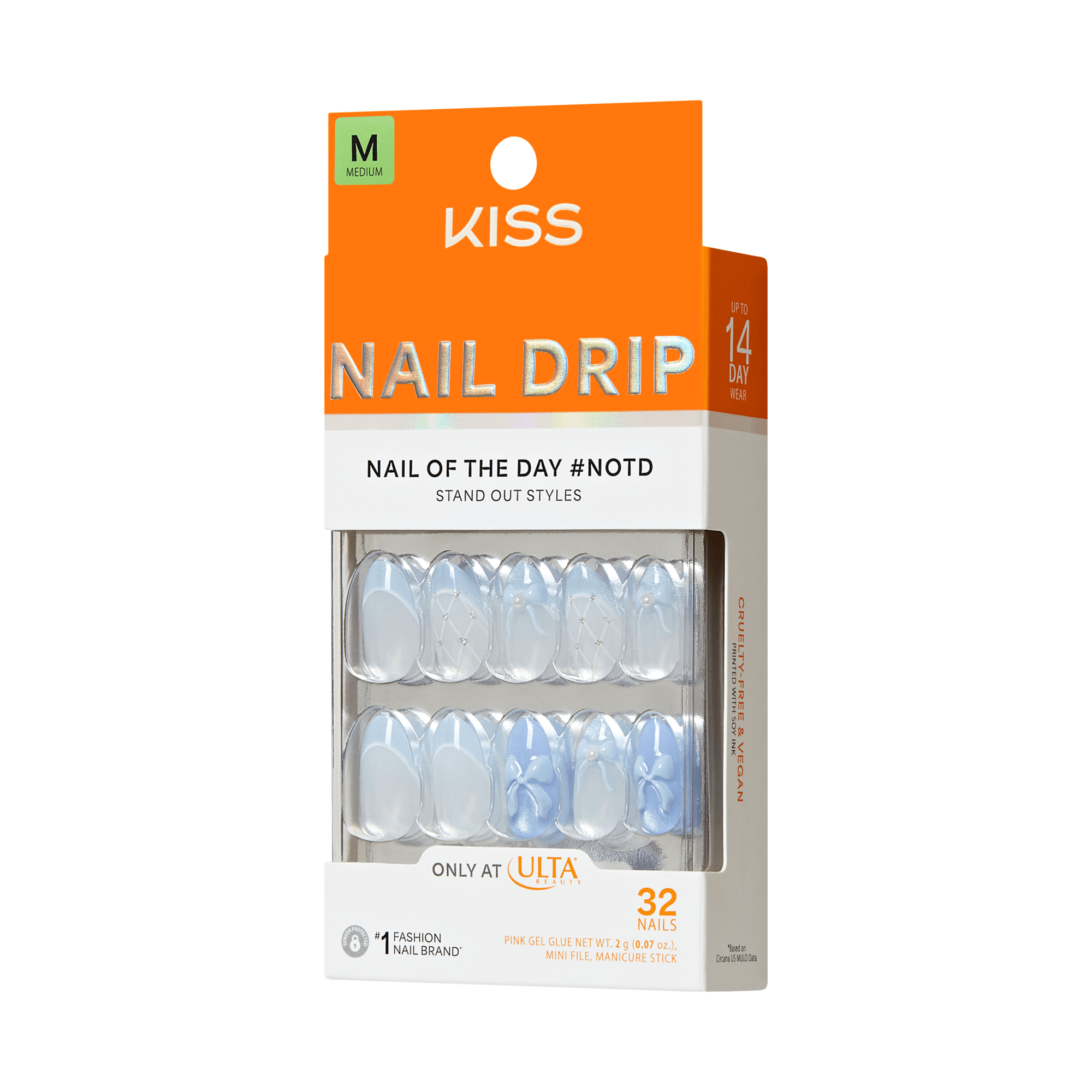 KISS NAIL DRIP Press On Glue Nails - Playful Drift