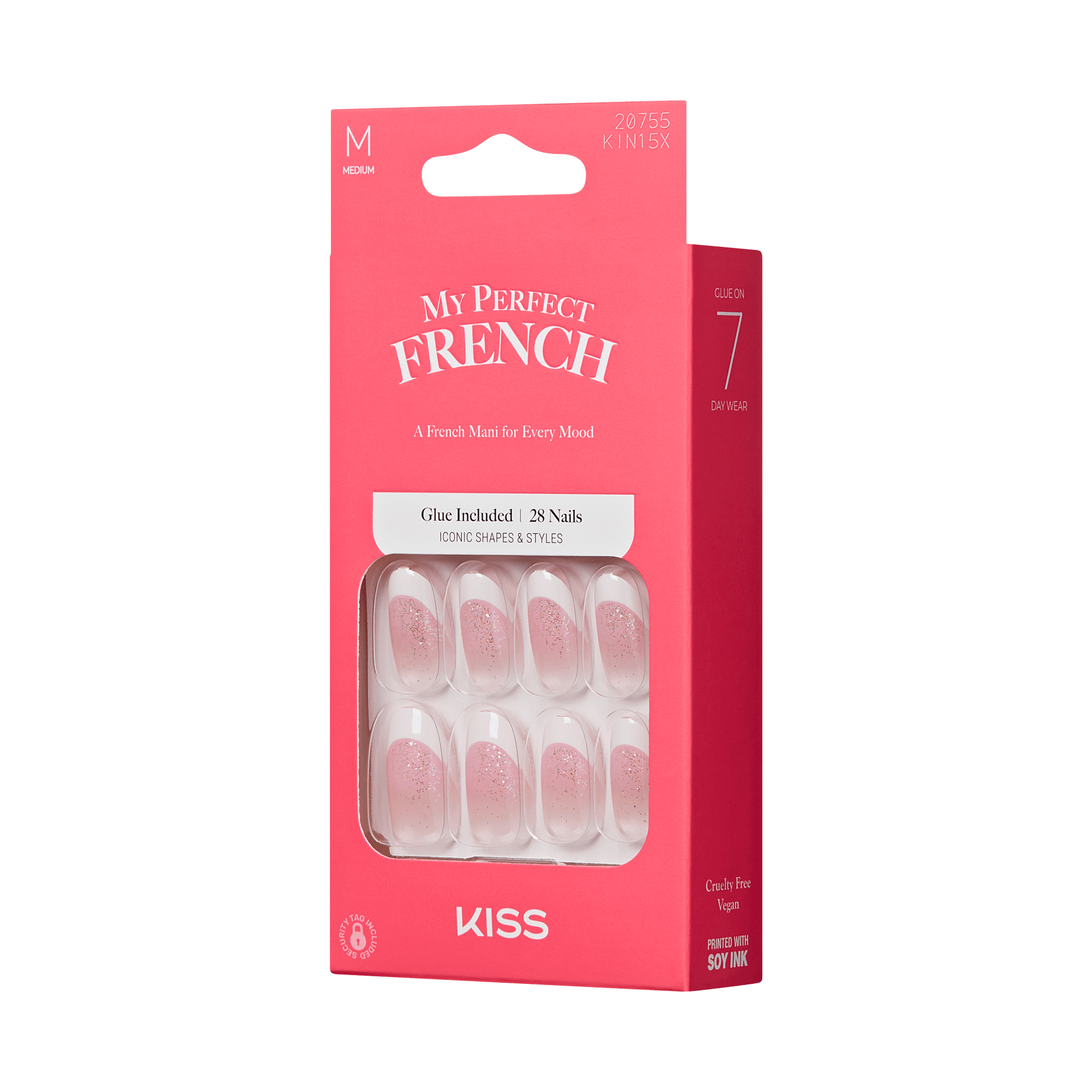 KISS My Perfect French Press On Glue Nails - Jealous