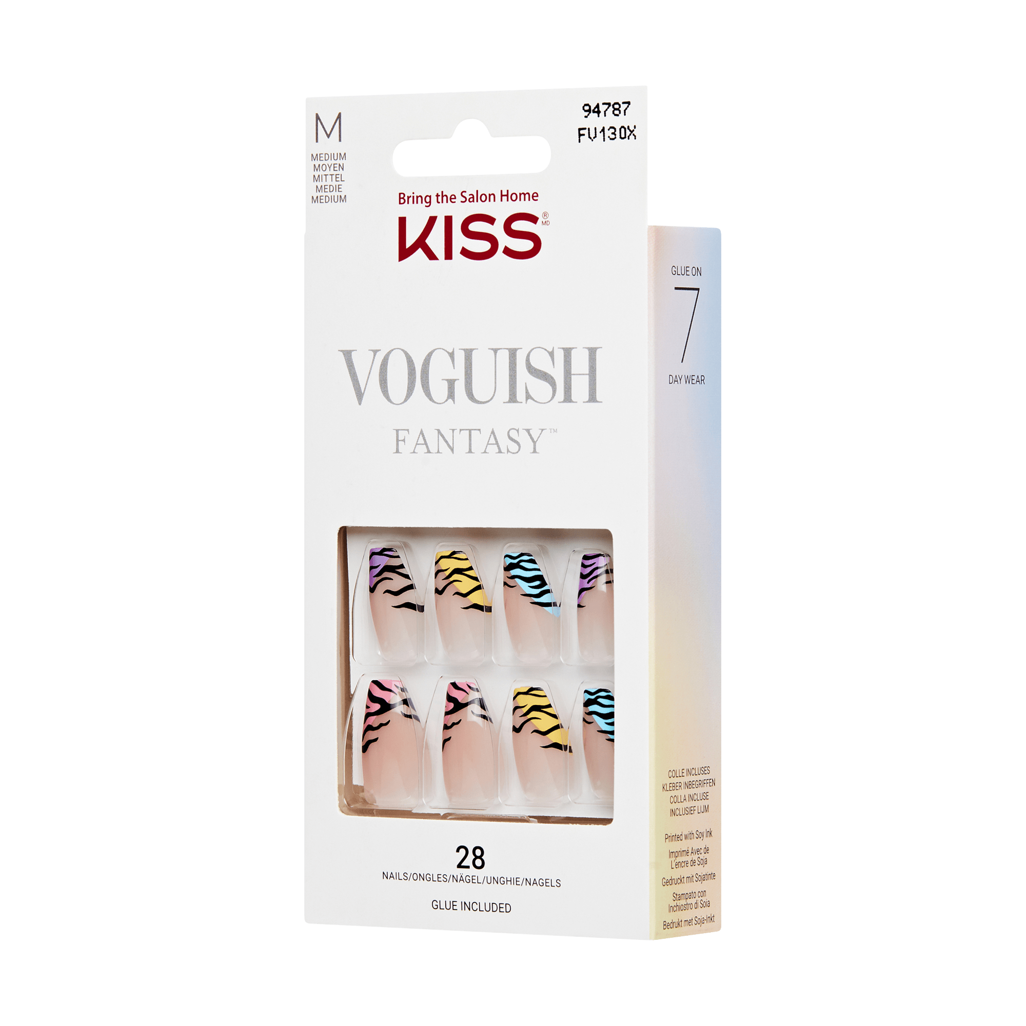 KISS Voguish Fantasy Press On Glue Nails - Holiday