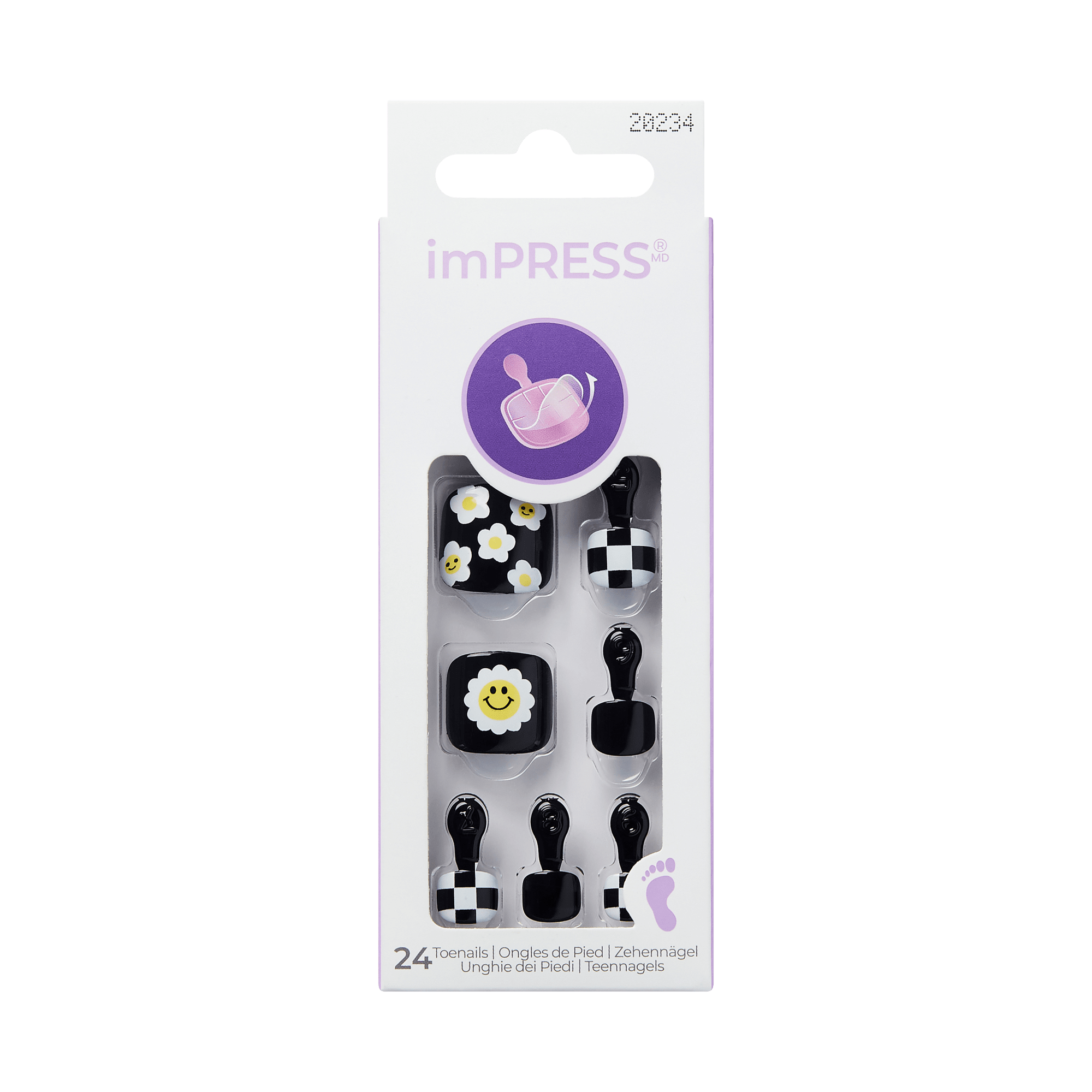 imPRESS Design Press On Pedicure - Cool It Down