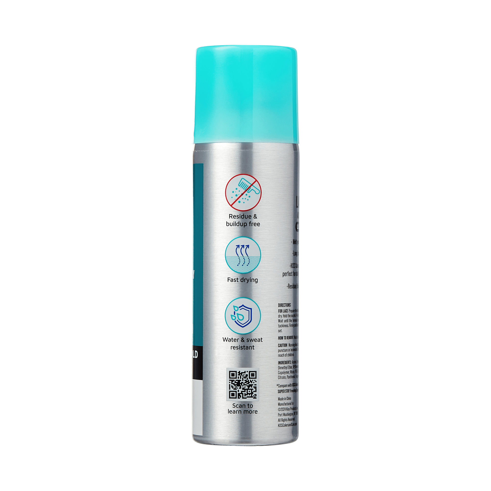 KISS Colors & Care Lace Bond Adhesive Spray Ultimate Hold, 6 oz.