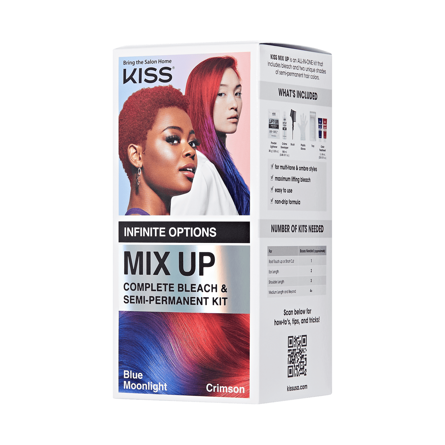 Mix Up Complete Hair Color Kit – Blue Moonlight & Crimson