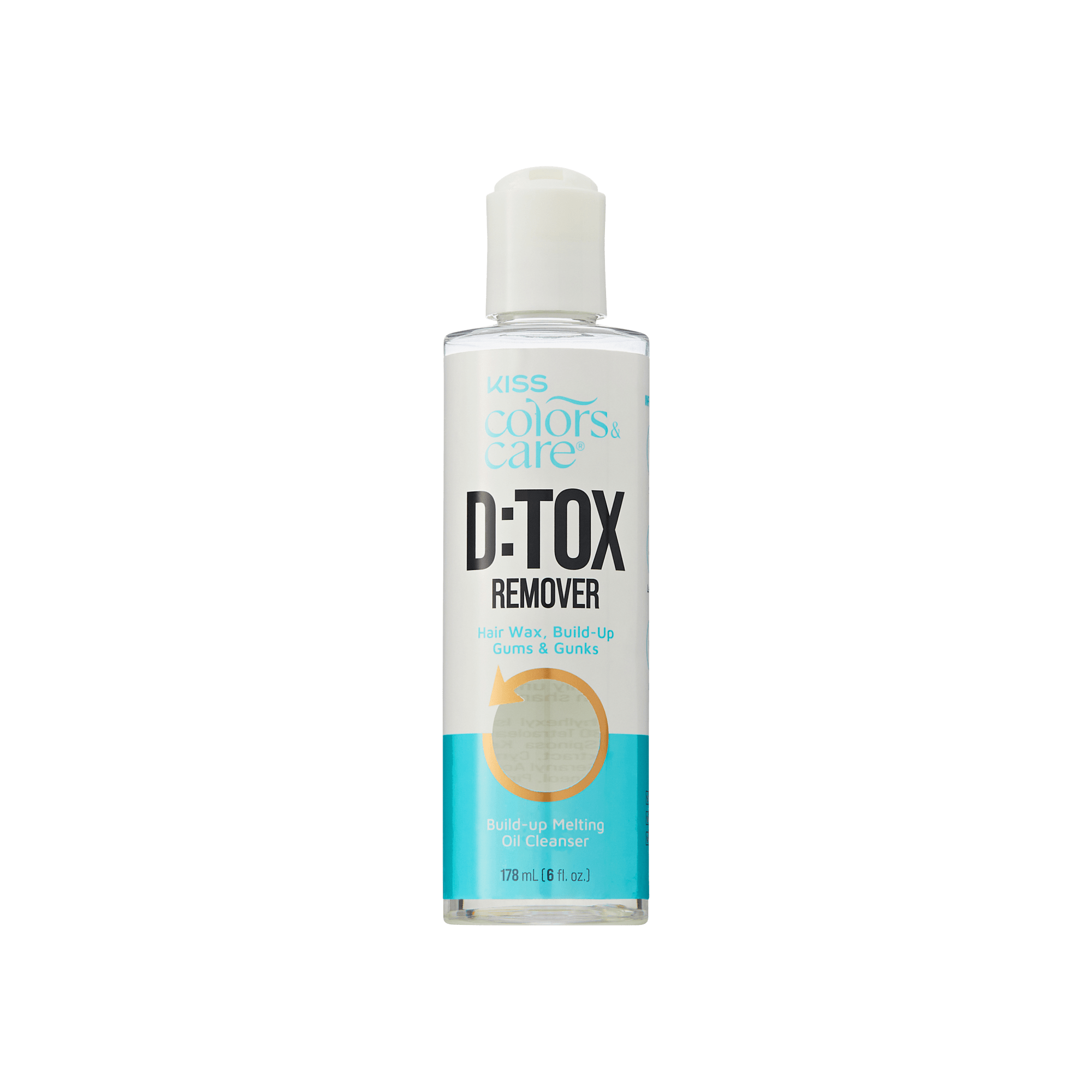 Bottle of D:TOX Remover on a transparent background