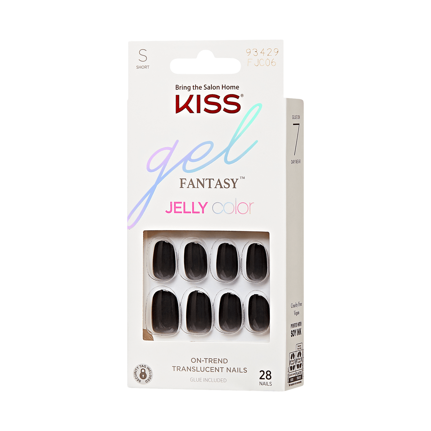 KISS Gel Fantasy Jelly Color Press On Glue Nails - Jelly Queen