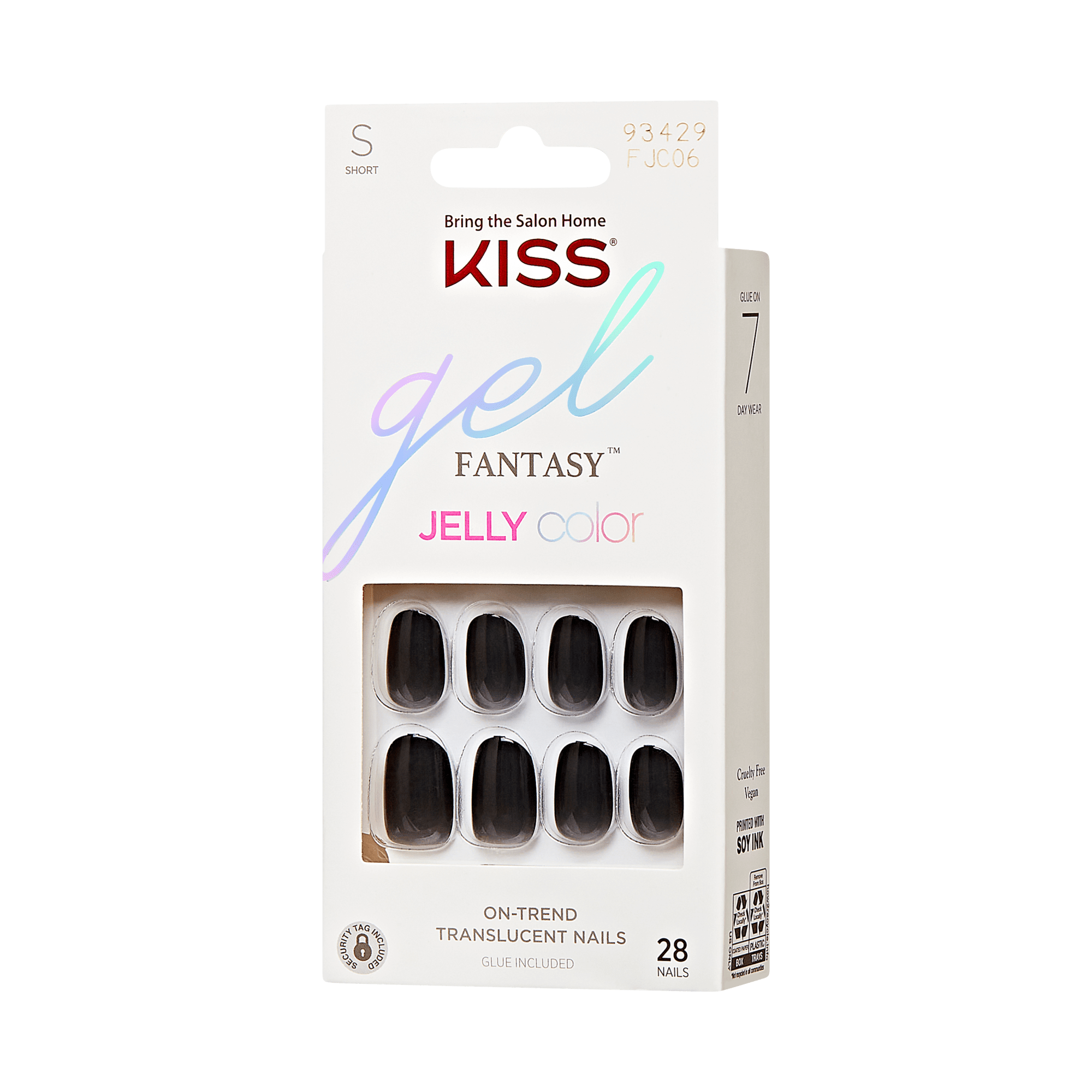 KISS Gel Fantasy Jelly Color Press On Glue Nails - Jelly Queen