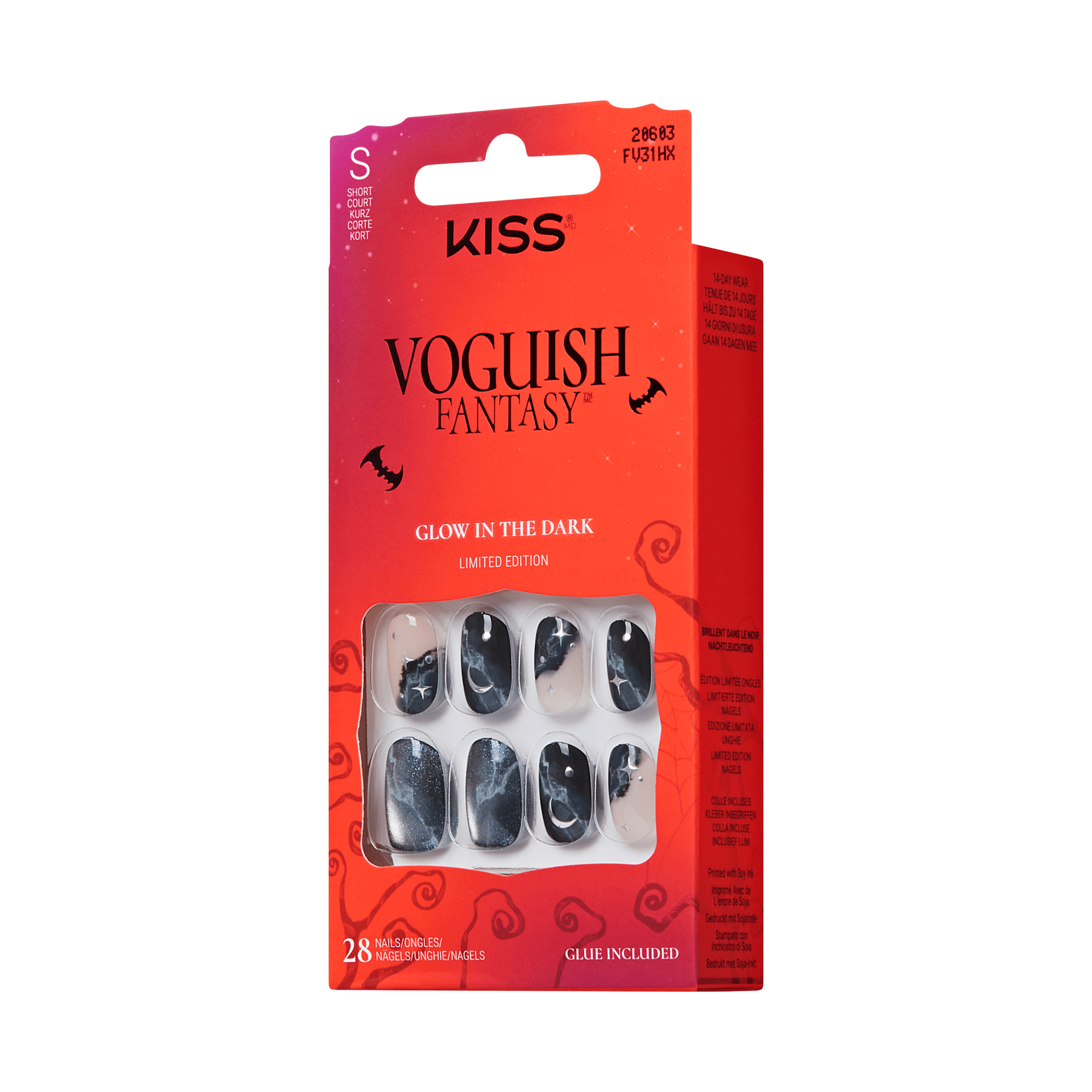 KISS Voguish Fantasy Halloween Press On Glue Nails - Space Girl