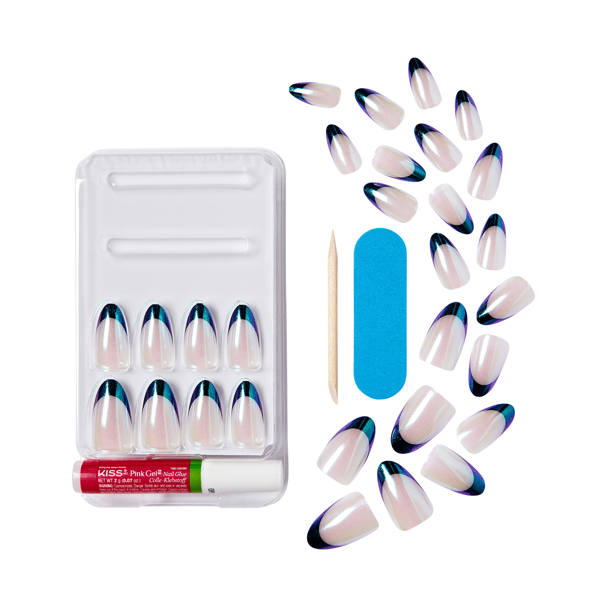 KISS My Perfect French Press On Glue Nails - In My Pocket