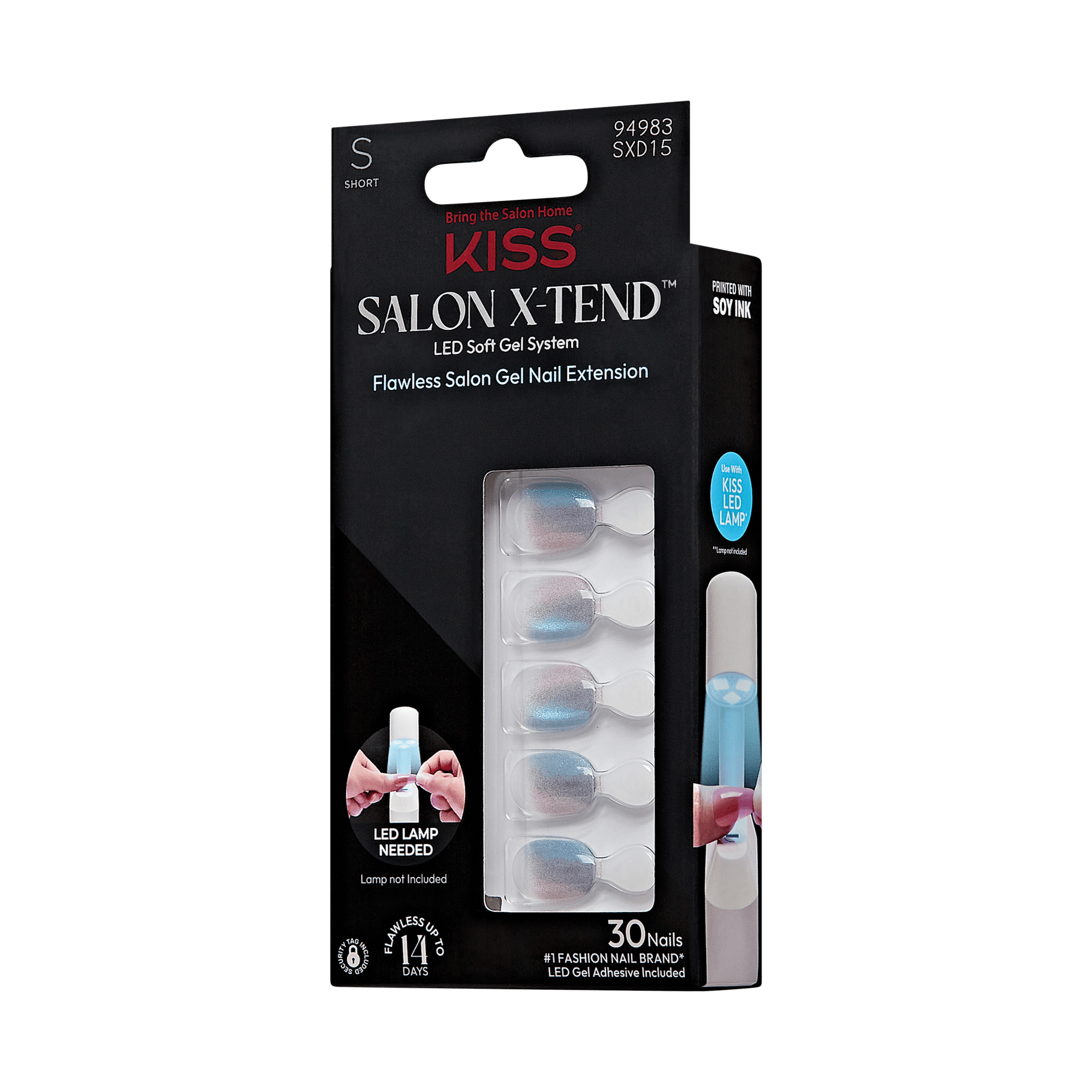 The image features a packaging for the "KISS SALON X&