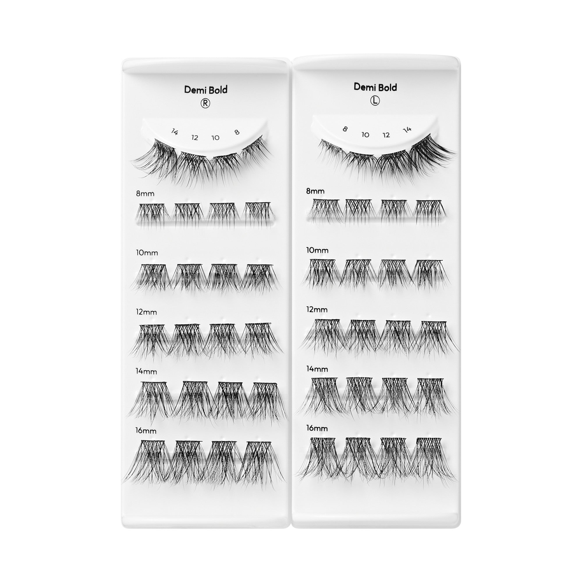 imPRESS Falsies Long Lasting Pre-Glued Lash Clusters Kit - Demi Bold