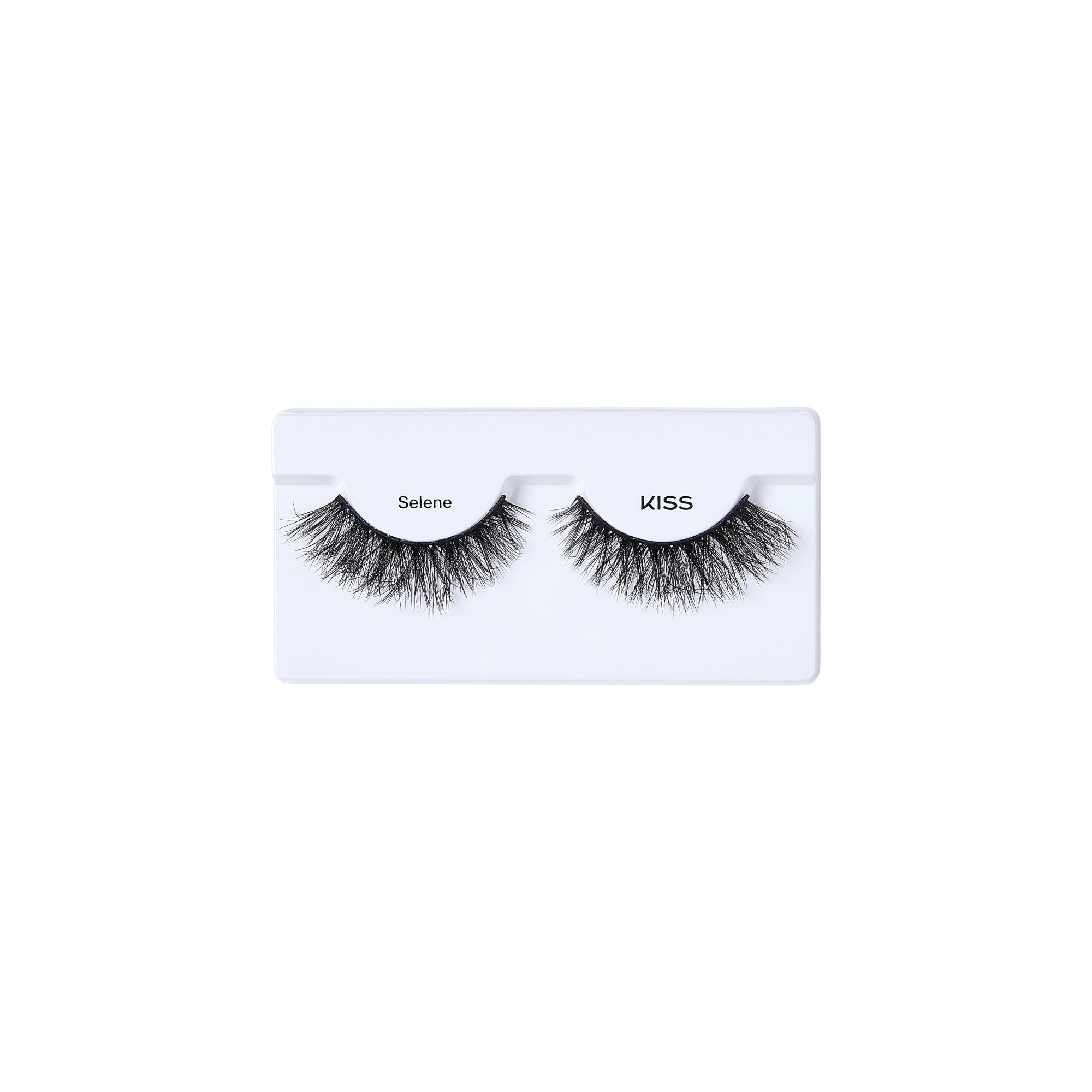 KISS Selene false eyelashes in packaging on white background