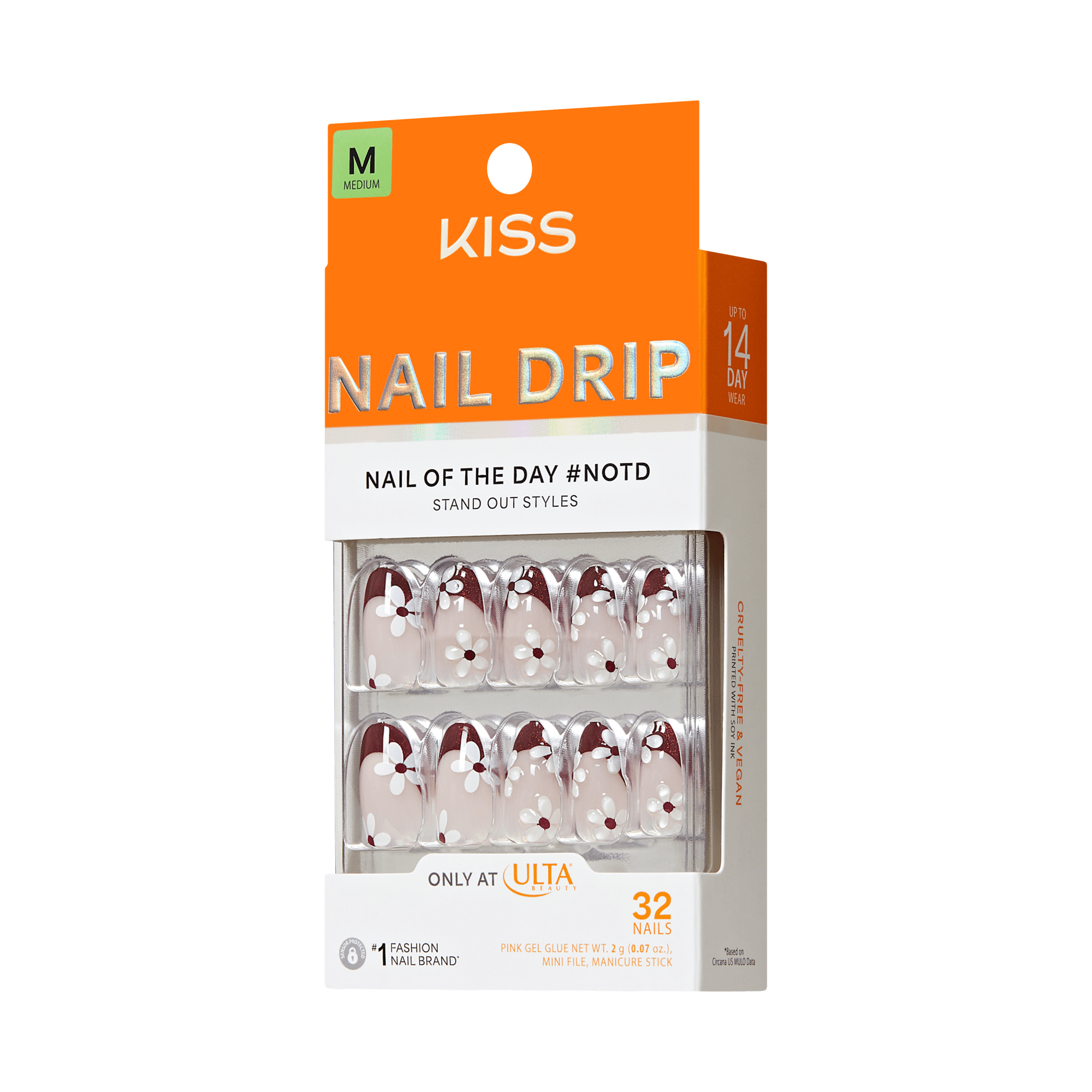 KISS NAIL DRIP Press On Glue Nails - Like-Minded