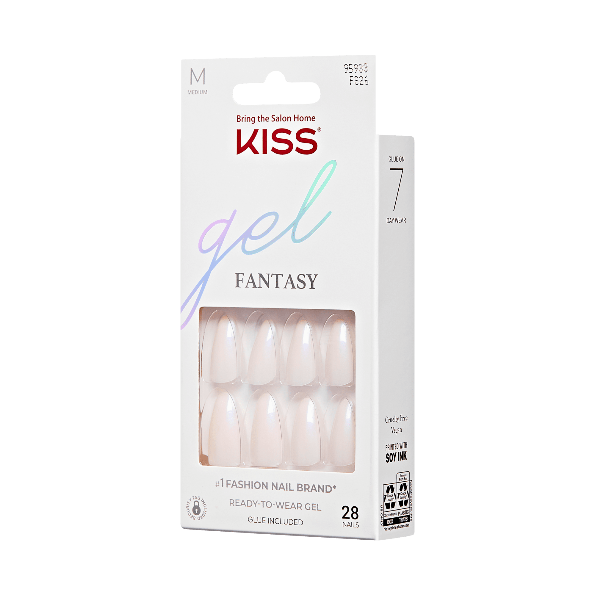 KISS Gel Fantasy Press On Glue Nails - Sweater Weather