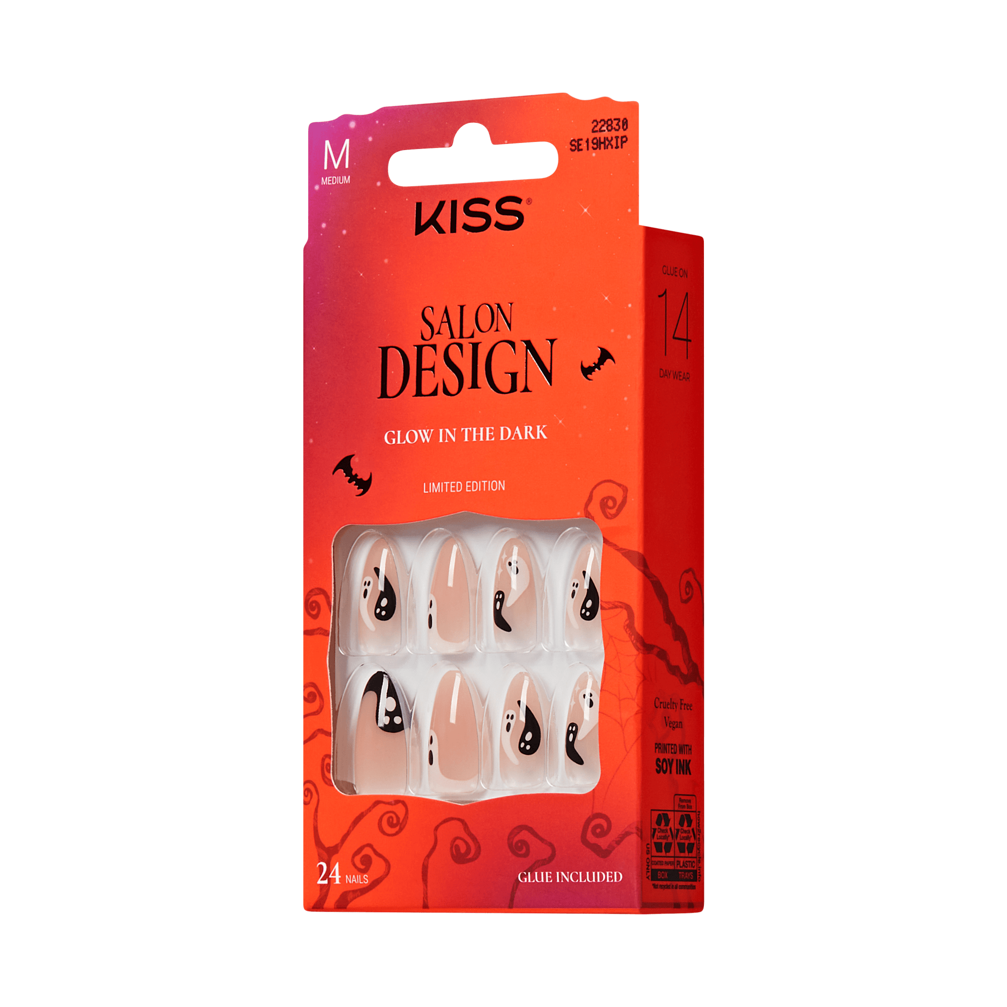 KISS Salon Design Halloween Press On Glue Nails - So Boo-tiful