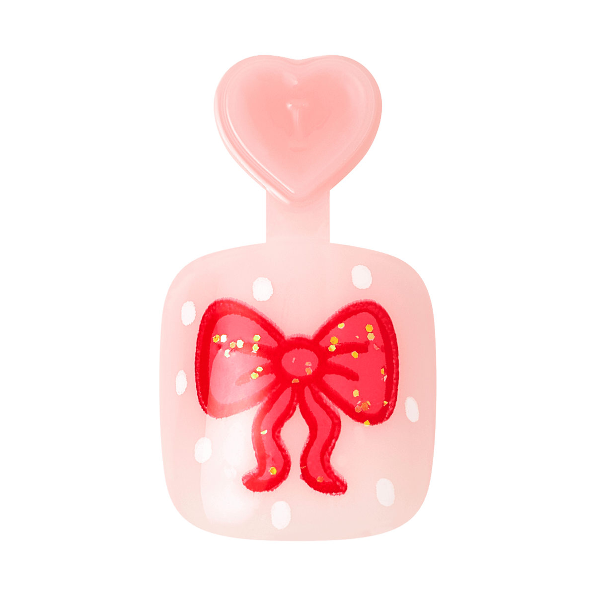 Impress Kids Holiday No Glue Fake Press On Nails - Jingle Joy Gift Set | Design, Pink & Red, Kids, Squoval, 3 Manicure Sets Included