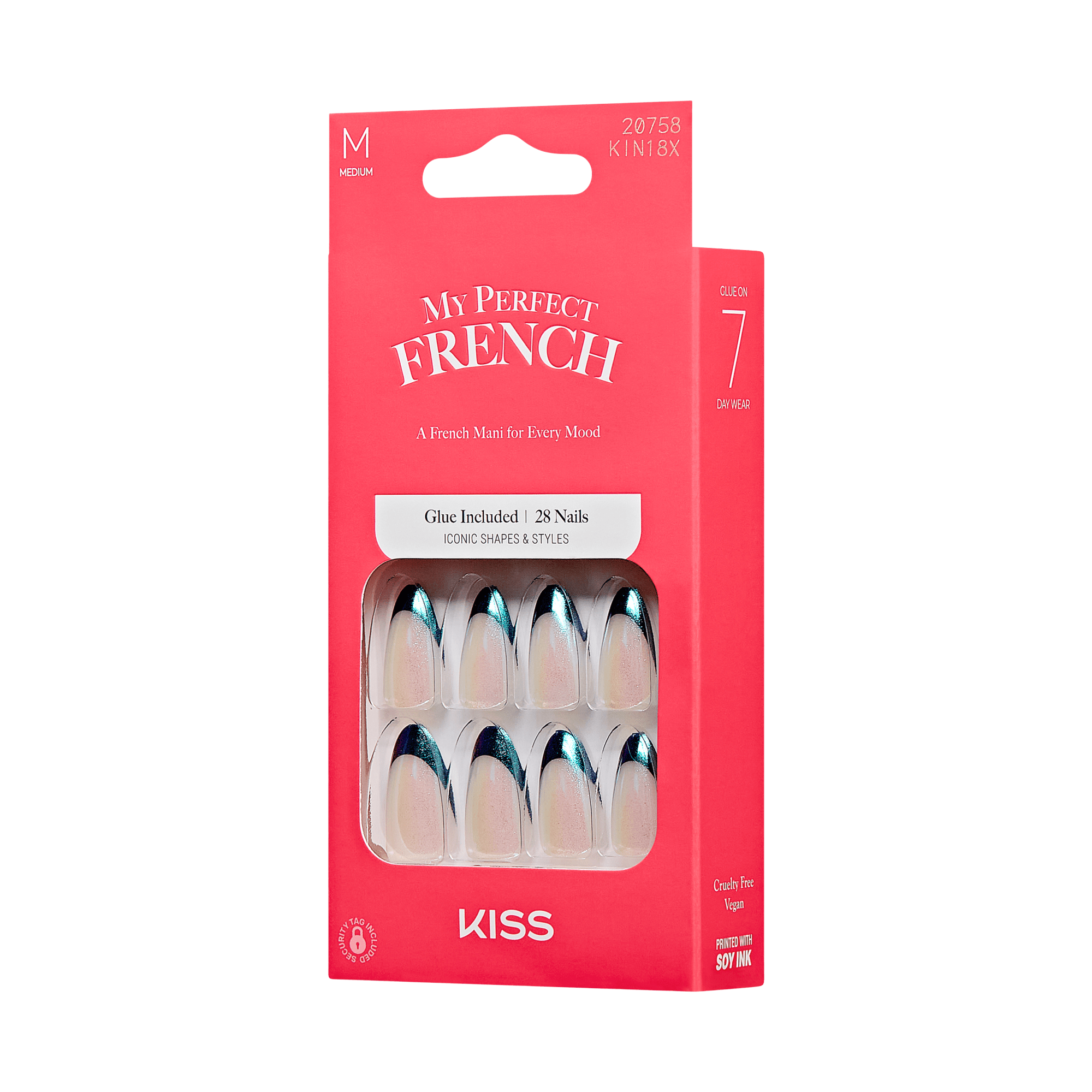 KISS My Perfect French Press On Glue Nails - In My Pocket