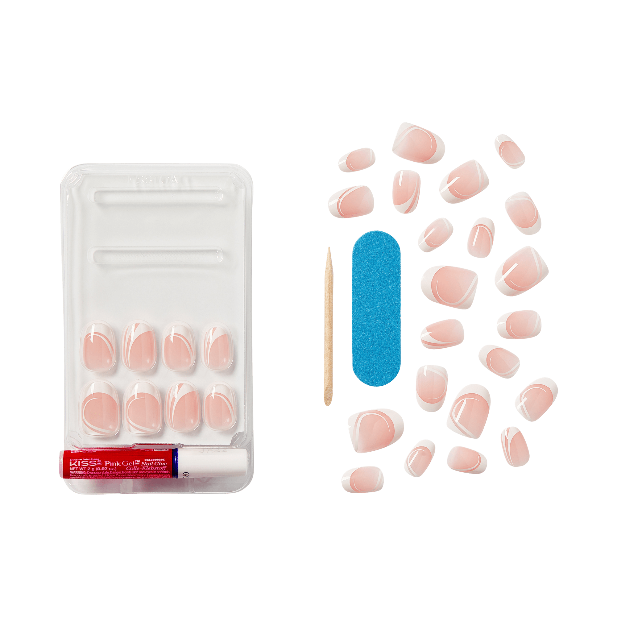 KISS My Perfect French Press On Glue Nails - Wants