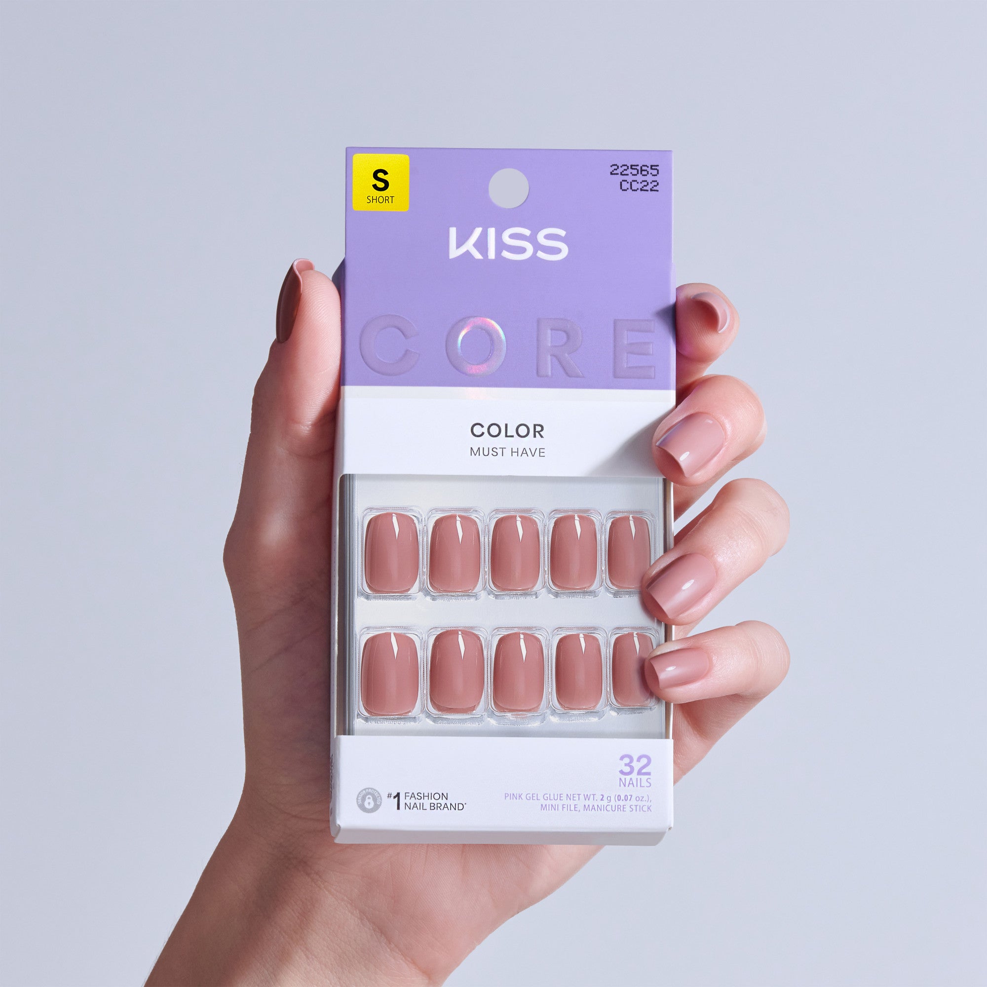 KISS CORE Color Press On Glue Nails - Felicity