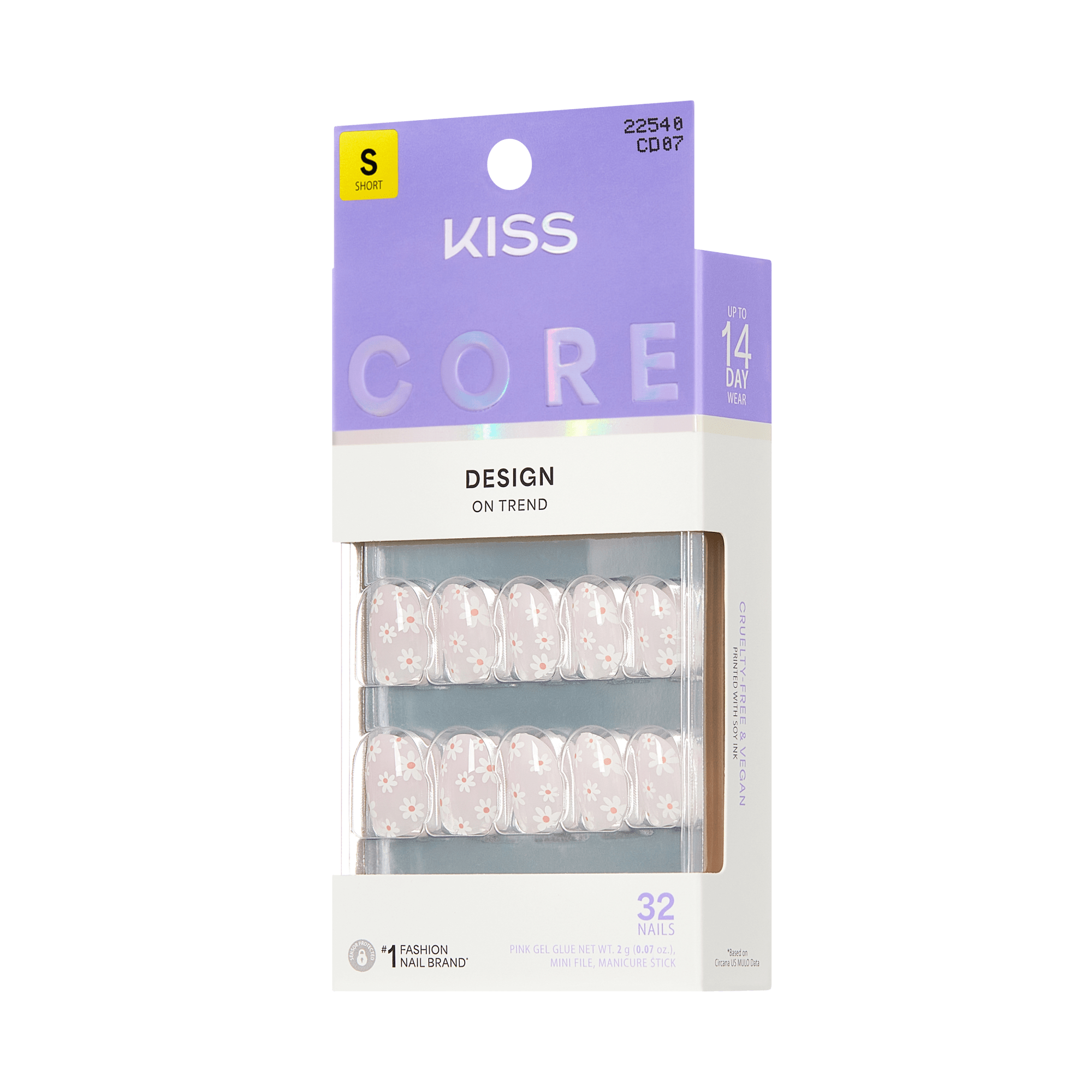 KISS CORE Design Press On Glue Nails - Friendship