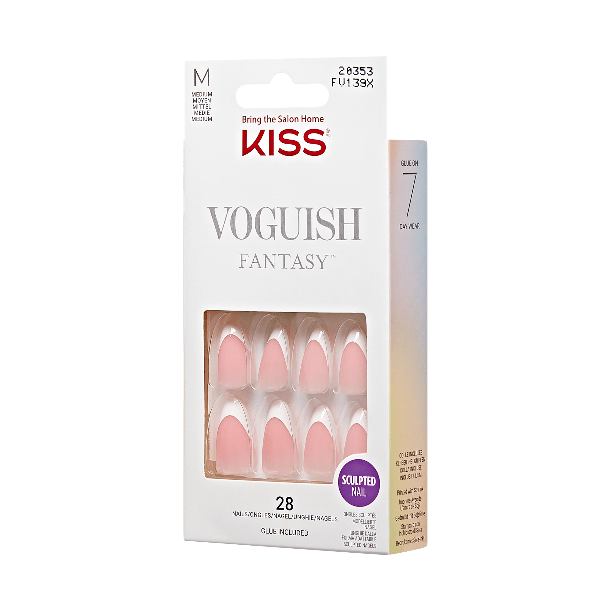 KISS Voguish Fantasy Press On Glue Nails - Get Lucky