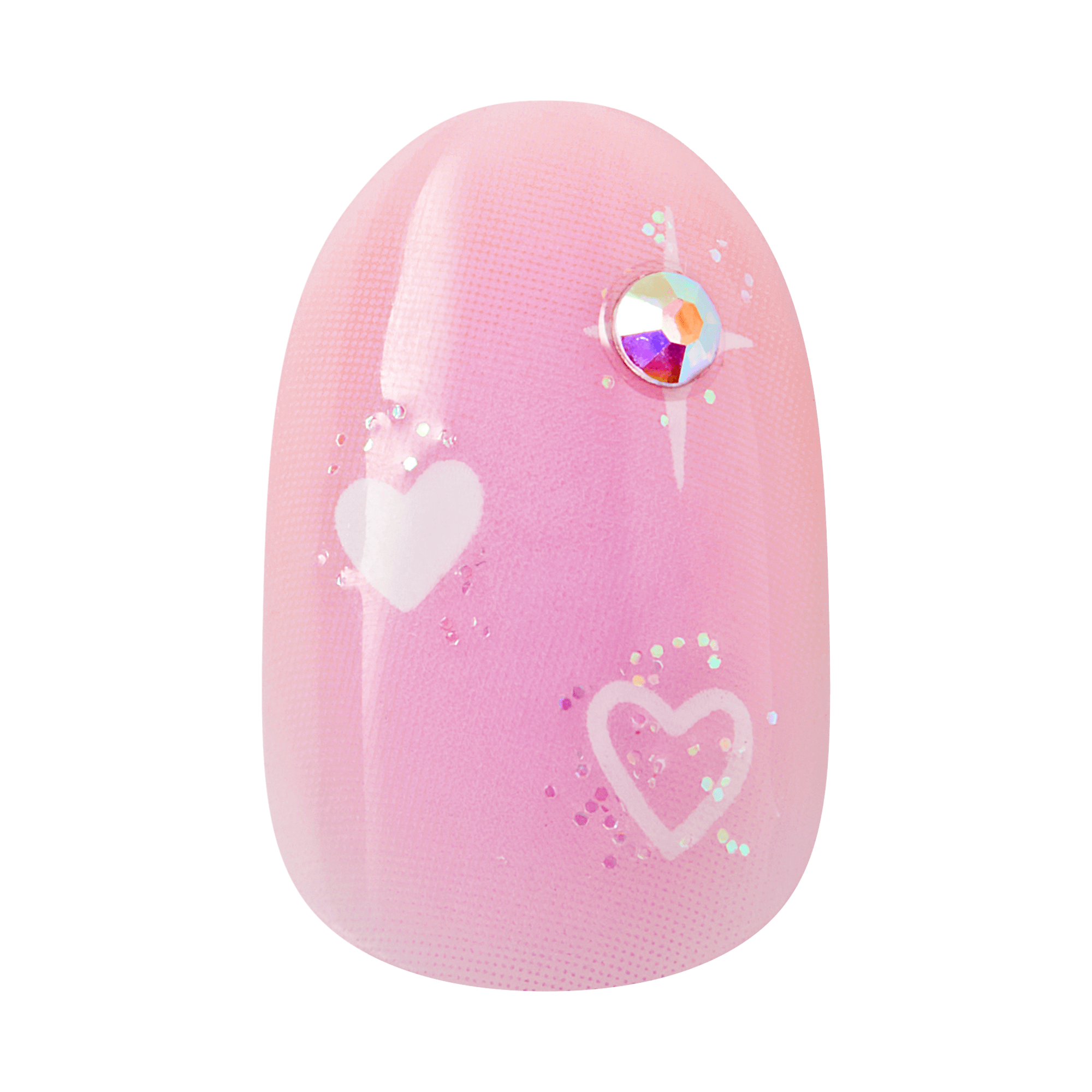 KISS LOVE Design Press On Glue Nails - Love Ever After