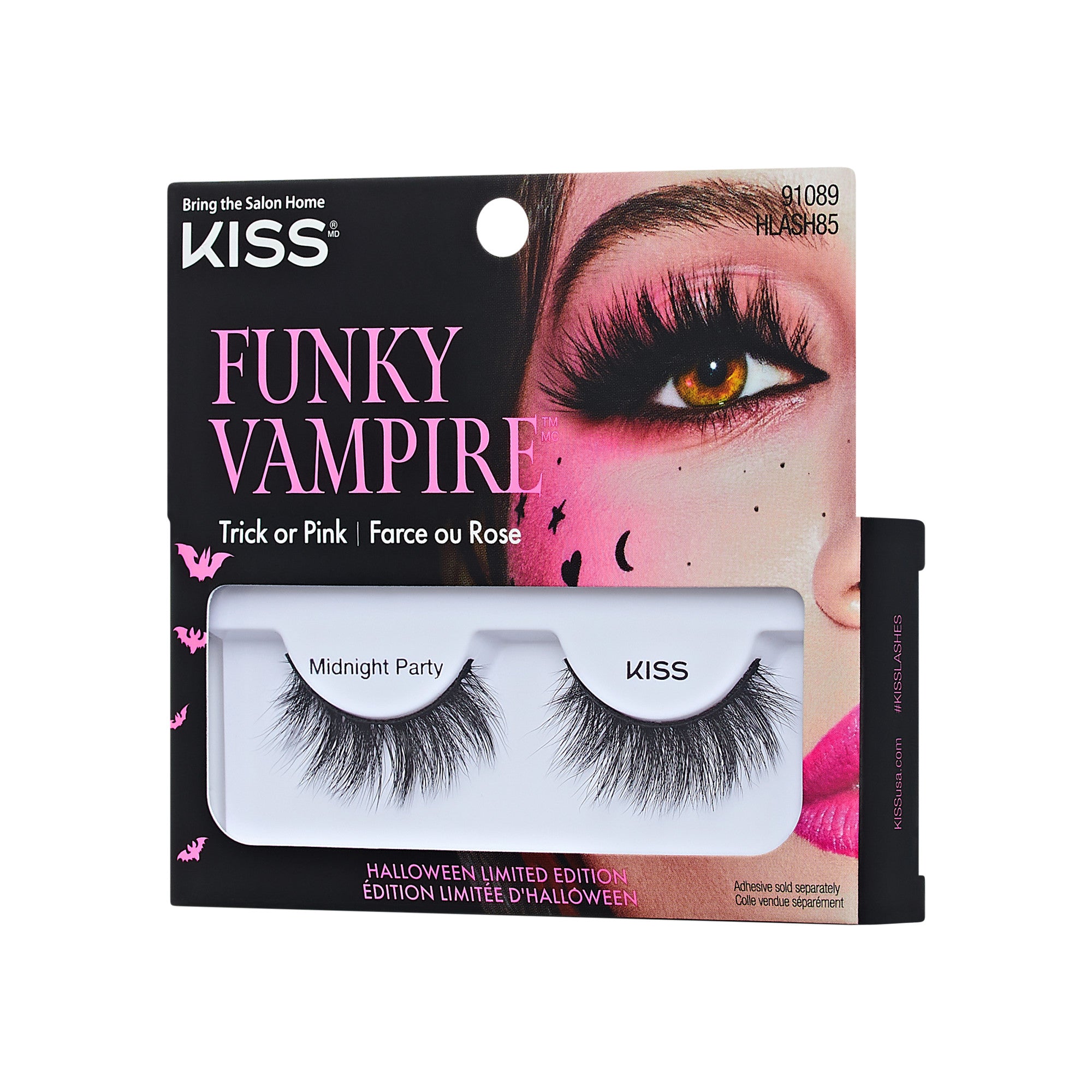 KISS Funky Vampire false lashes, Midnight Party style, Halloween limited edition