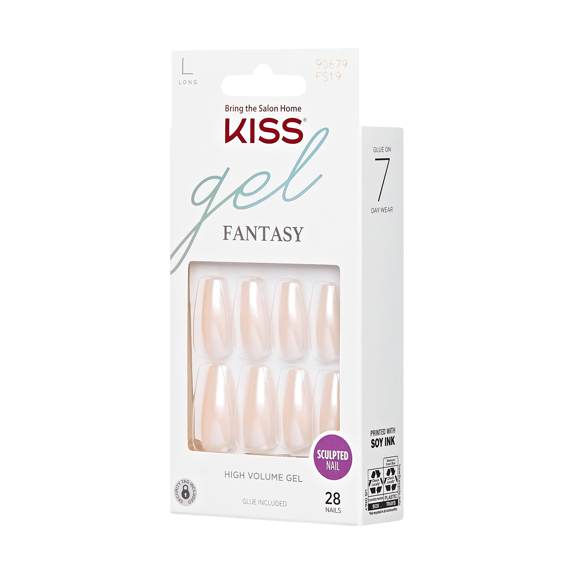 KISS Gel Fantasy Press On Glue Nails - Hold Me Closer