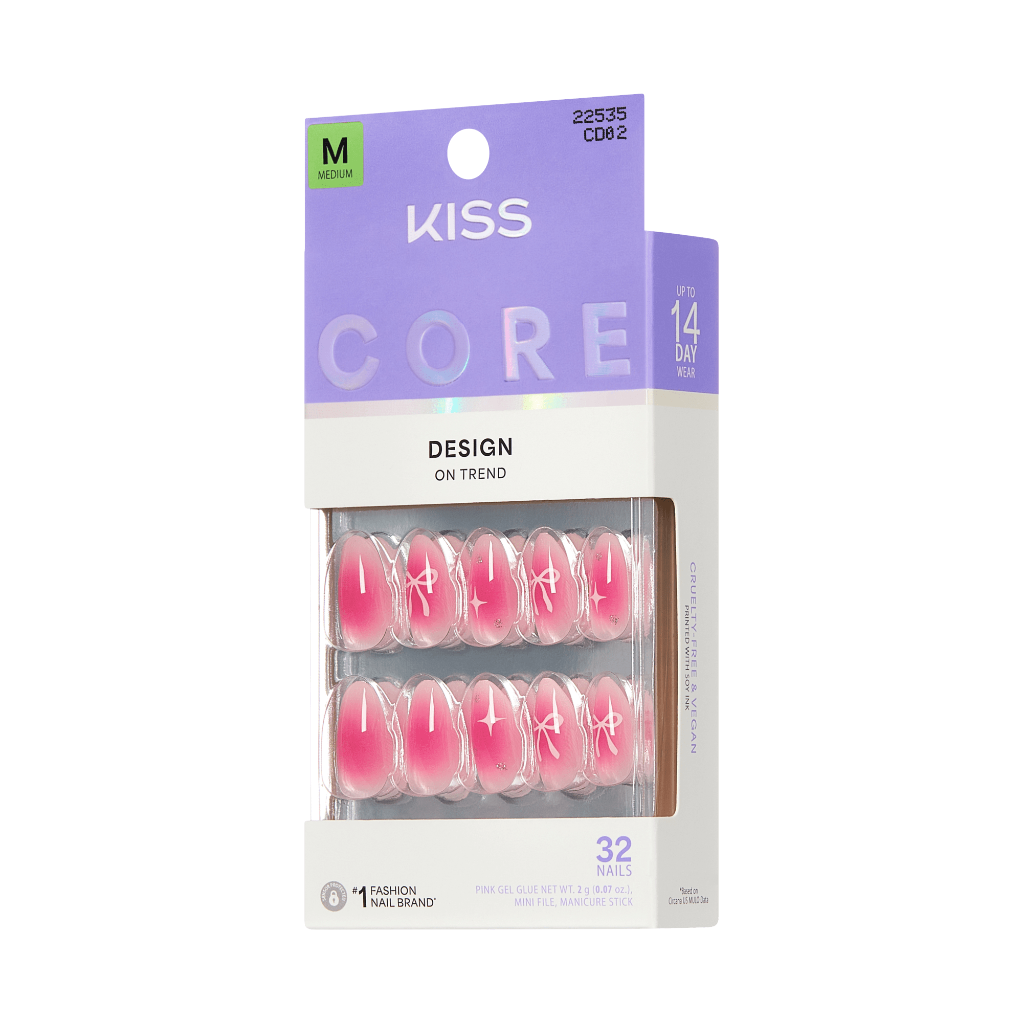 KISS CORE Design Press On Glue Nails - My Time