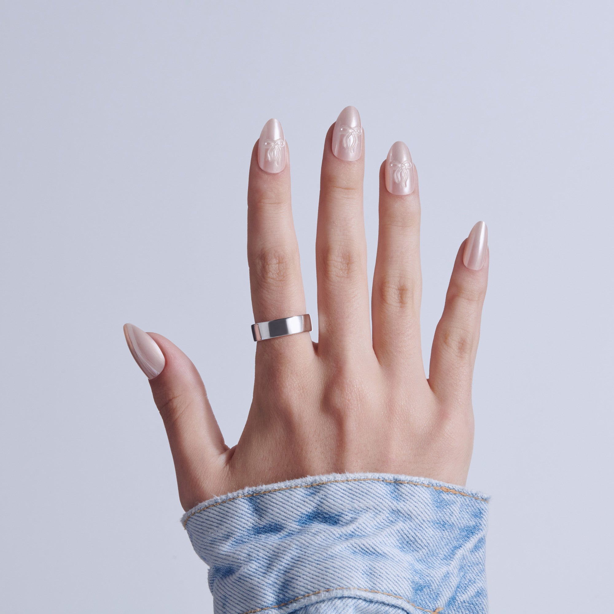 KISS GLAM 3D & Jewel Press On Glue Nails - Ripple