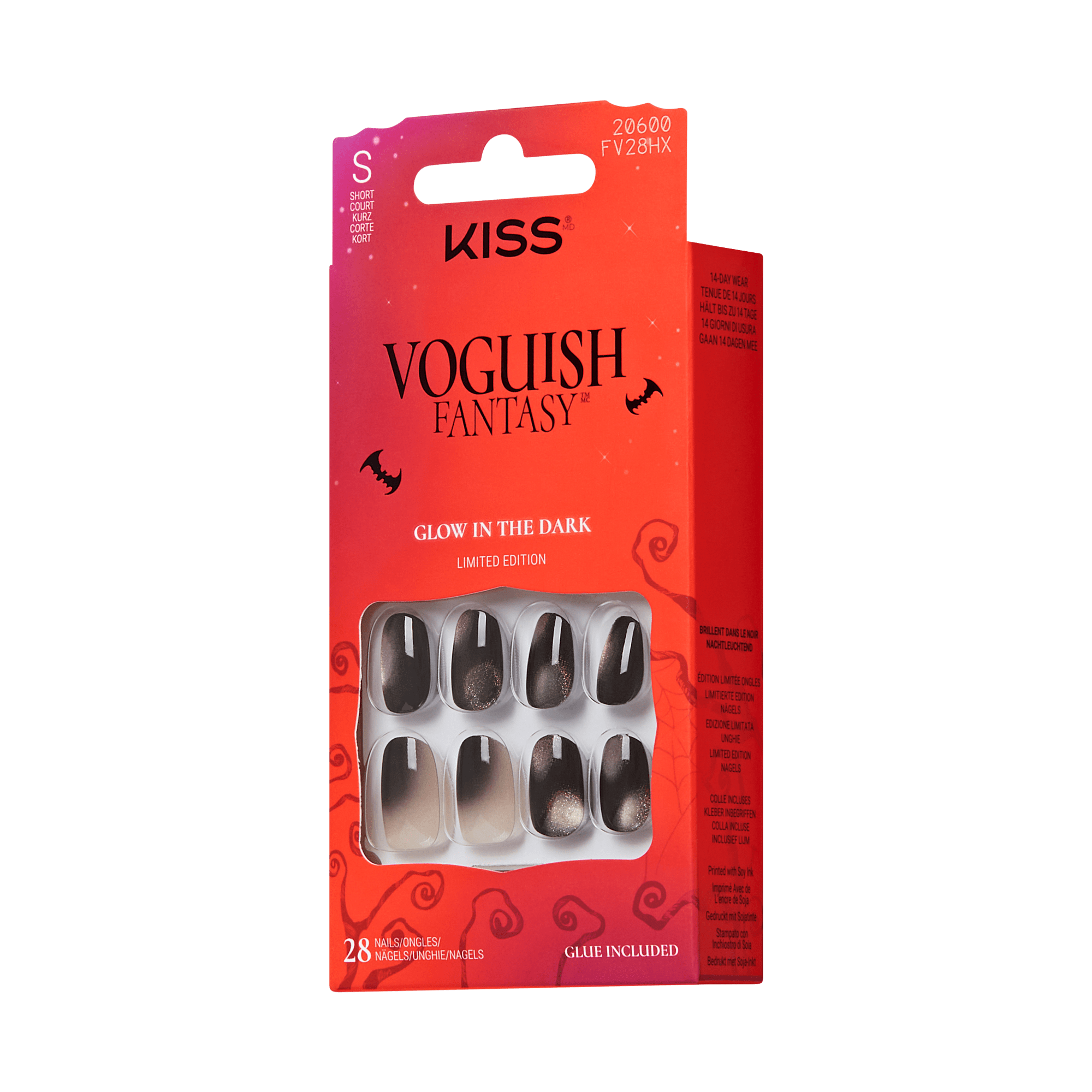 KISS Voguish Fantasy Halloween Press On Glue Nails - Little Freak