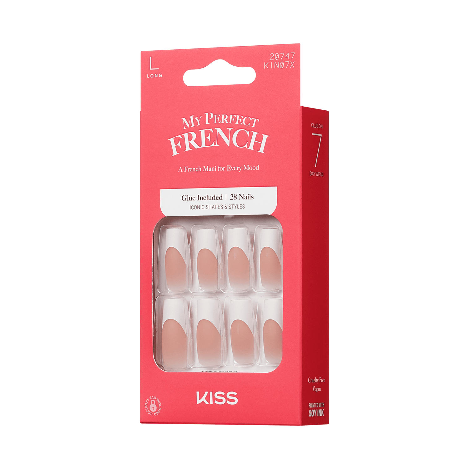 KISS My Perfect French Press On Glue Nails - In Touch