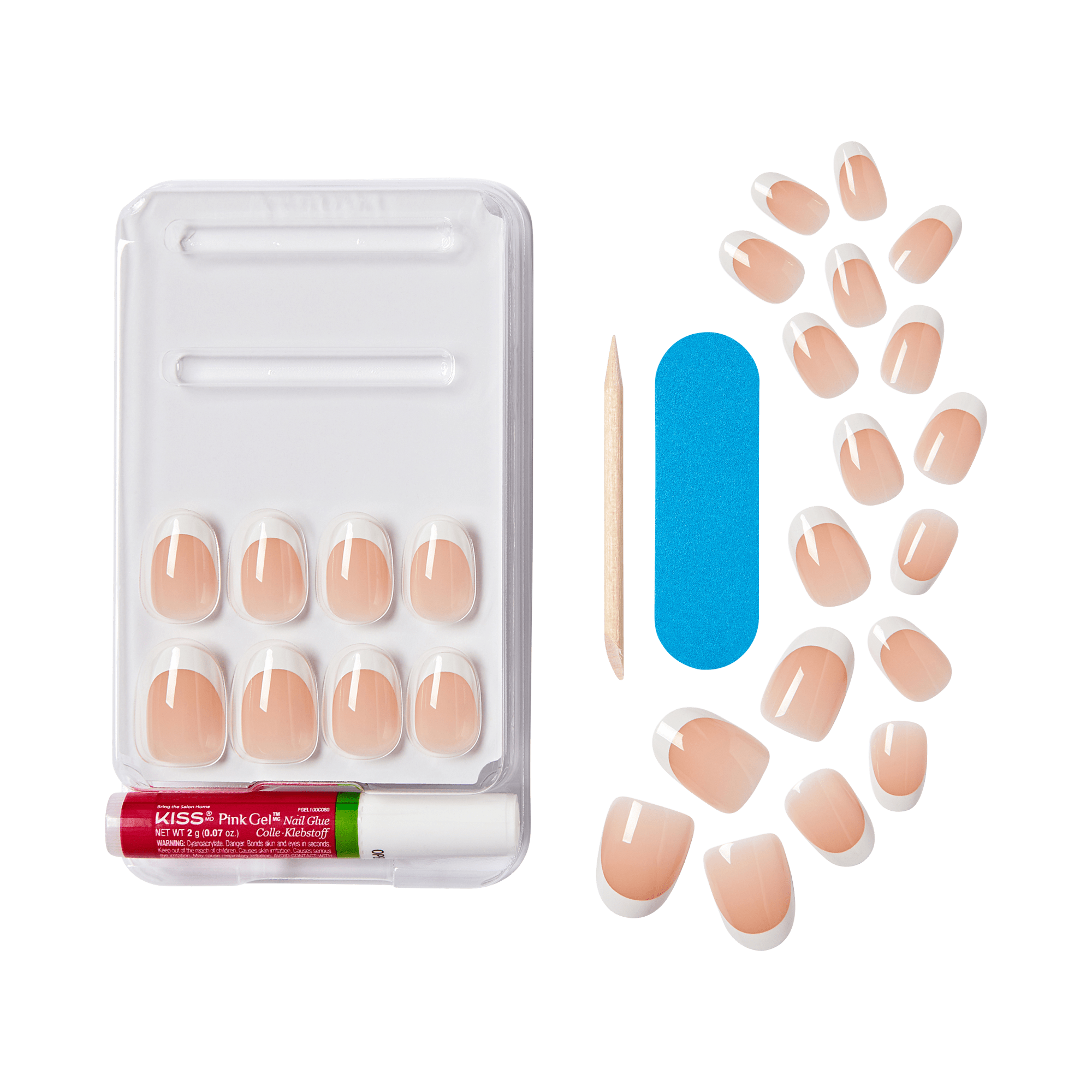 KISS My Perfect French Press On Glue Nails - My Shine