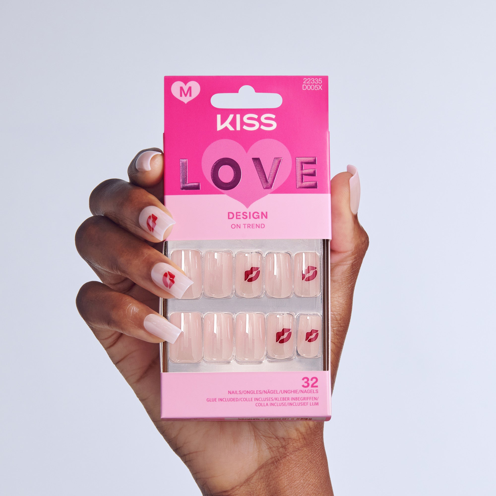 KISS LOVE Design Press On Glue Nails - Season of Love