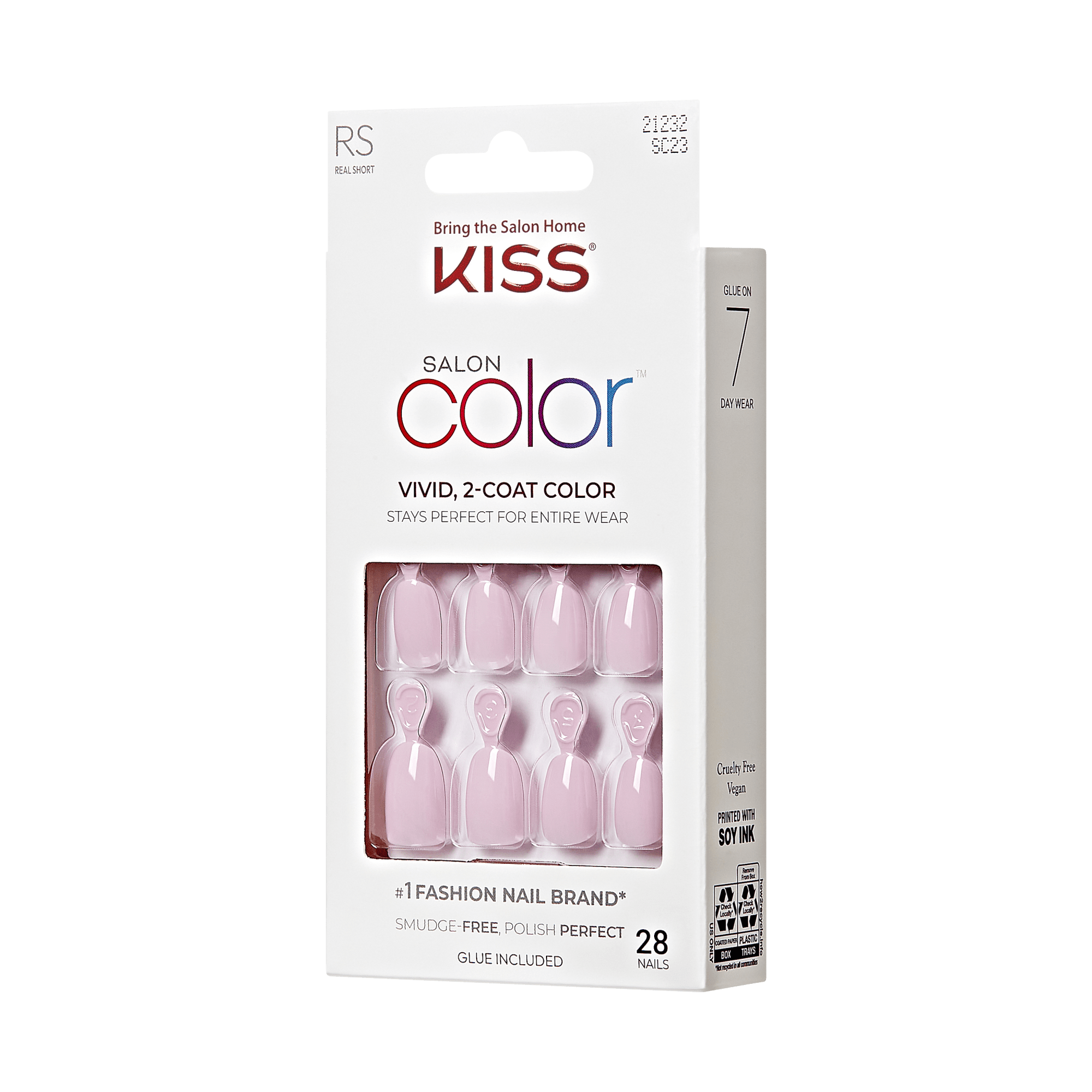 KISS Salon Color Press On Glue Nails - Afternoon Tea