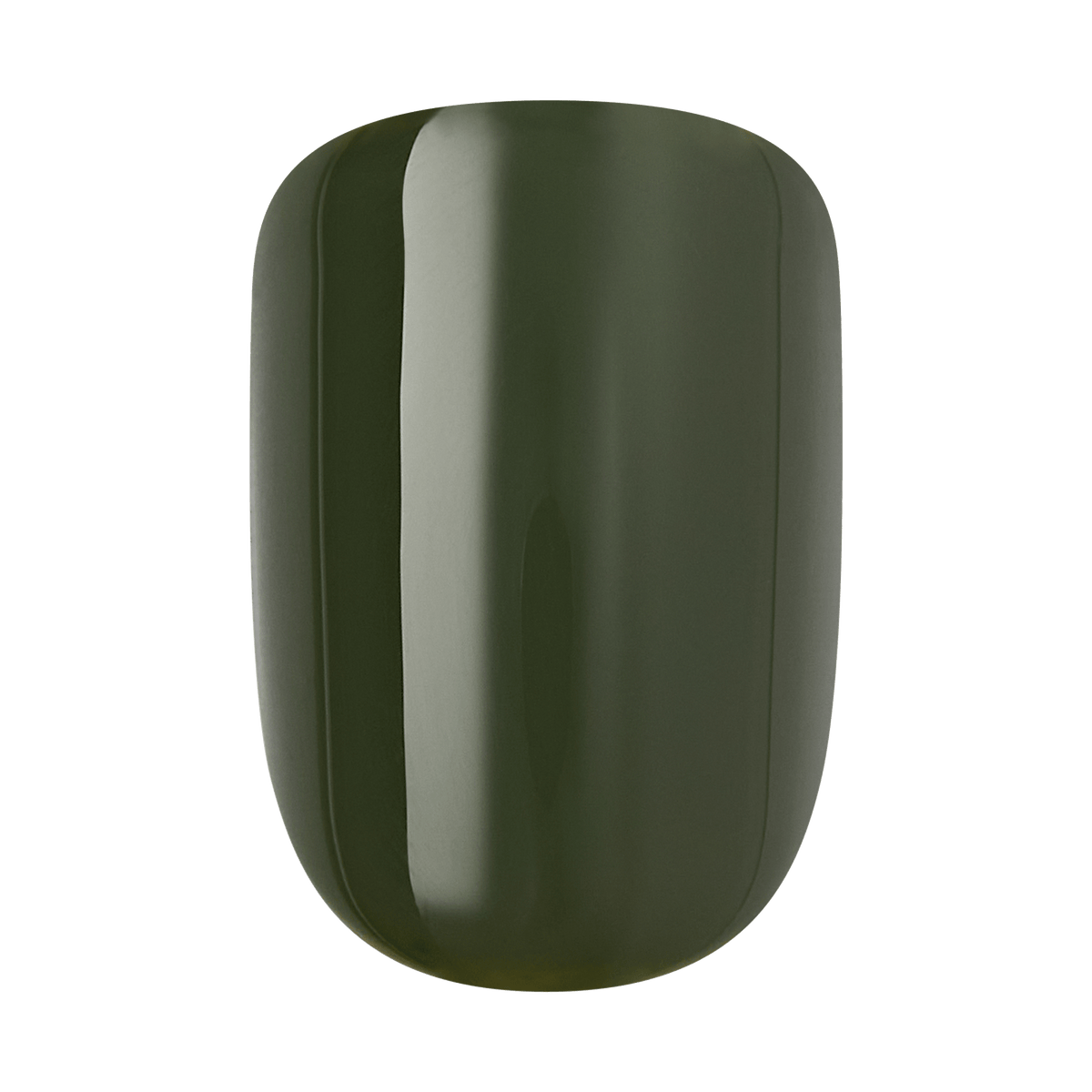 Impress Color No Glue Fake Press On Nails - Boreal | Solid, Green, Short, Squoval, Manicure