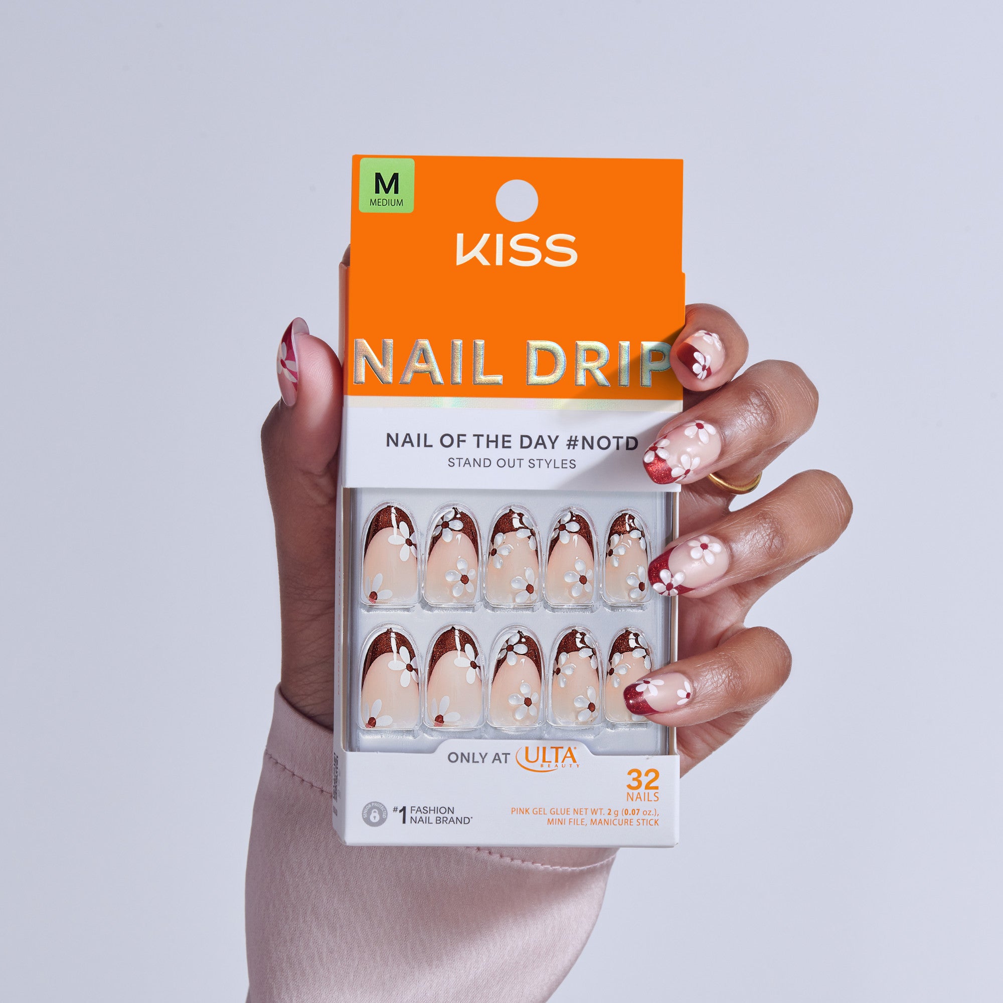 KISS NAIL DRIP Press On Glue Nails - Like-Minded