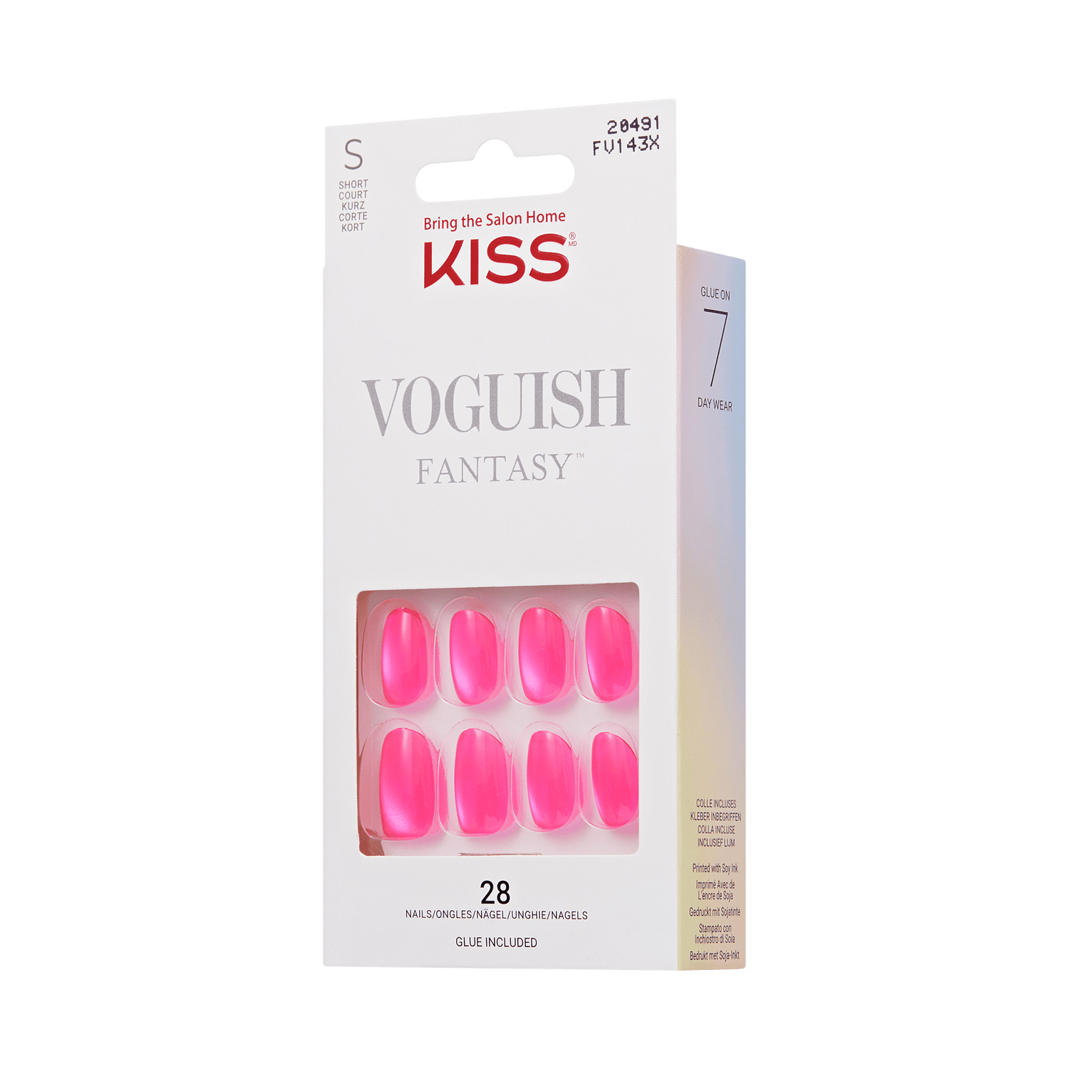 KISS Voguish Fantasy Press On Glue Nails - Good Luck, Babe