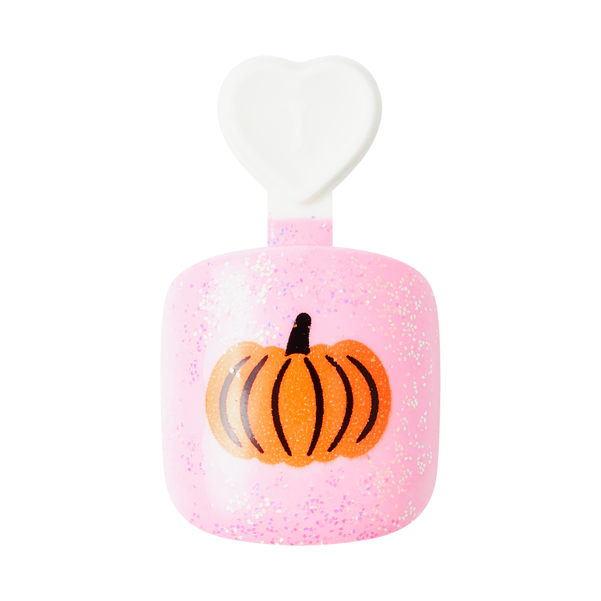 Impress Kids Halloween No Glue Fake Press On Nails - Night Sparkles | Design, Pink, Kids, Squoval, Glow In The Dark, Manicure