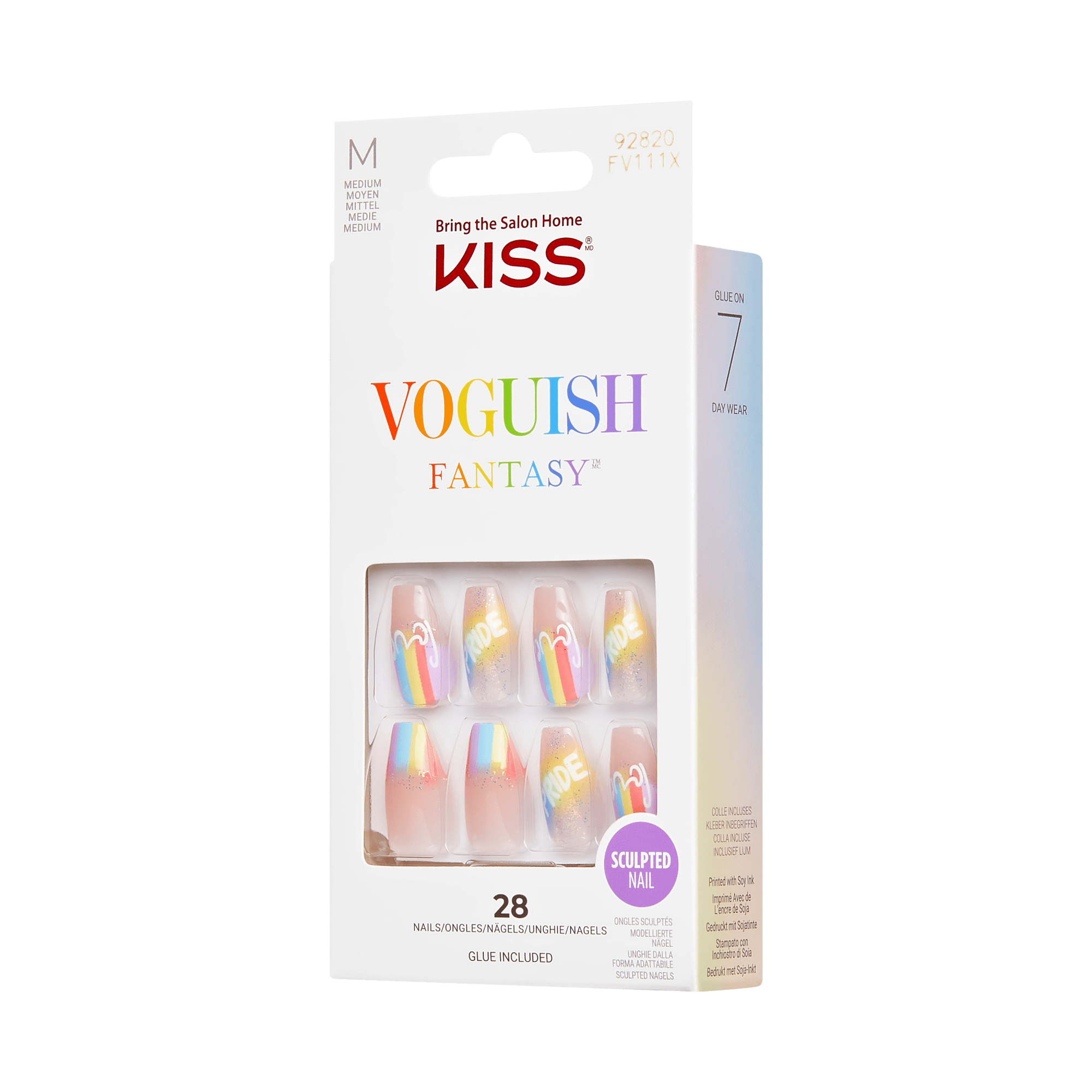 KISS Voguish Fantasy Press On Glue Nails - Self Worth